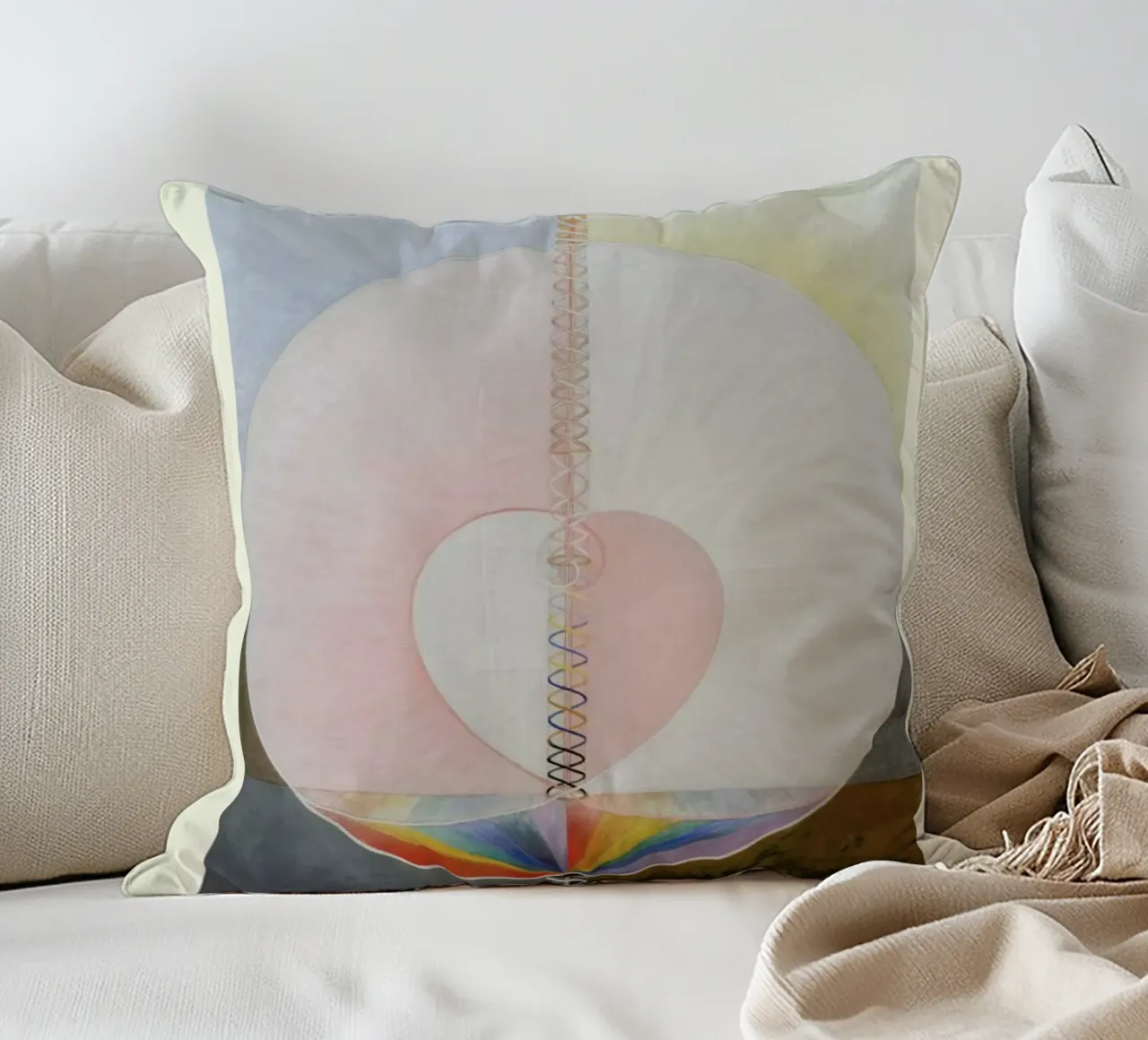Hilma af Klint - The Dove, No. 1 decorative cushion by Vintage by JUNIQE