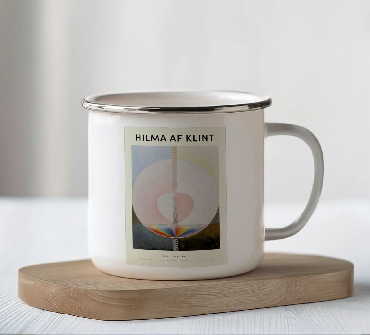 Hilma af Klint - The Dove, No. 1 tazza in smalto da Vintage by JUNIQE