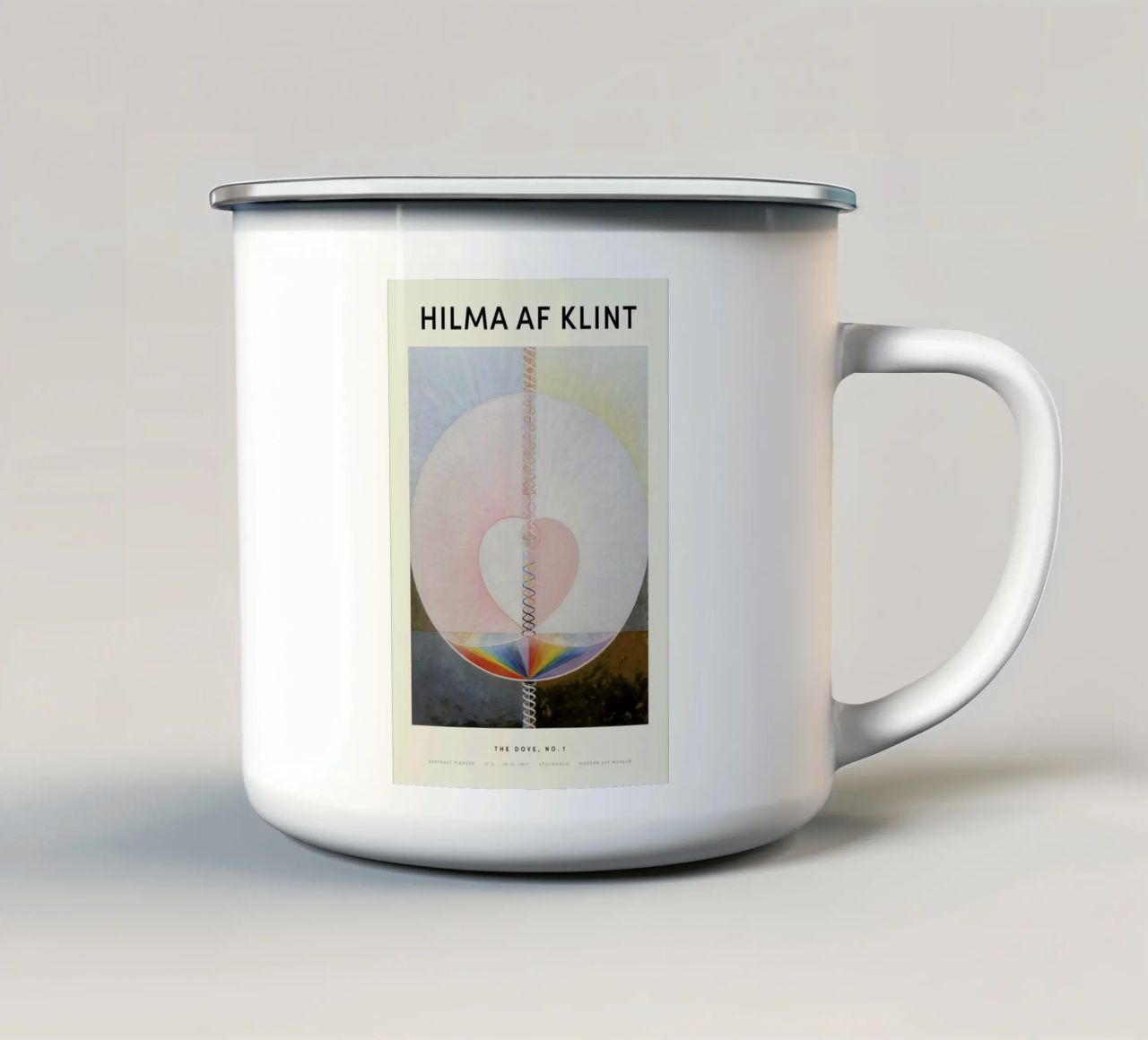 Hilma af Klint - The Dove, No. 1 tazza in smalto da Vintage by JUNIQE