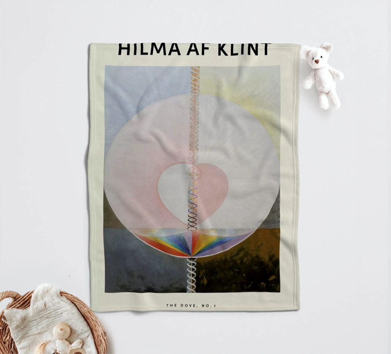 Hilma af Klint - The Dove, No. 1 coperta in pile da Vintage by JUNIQE