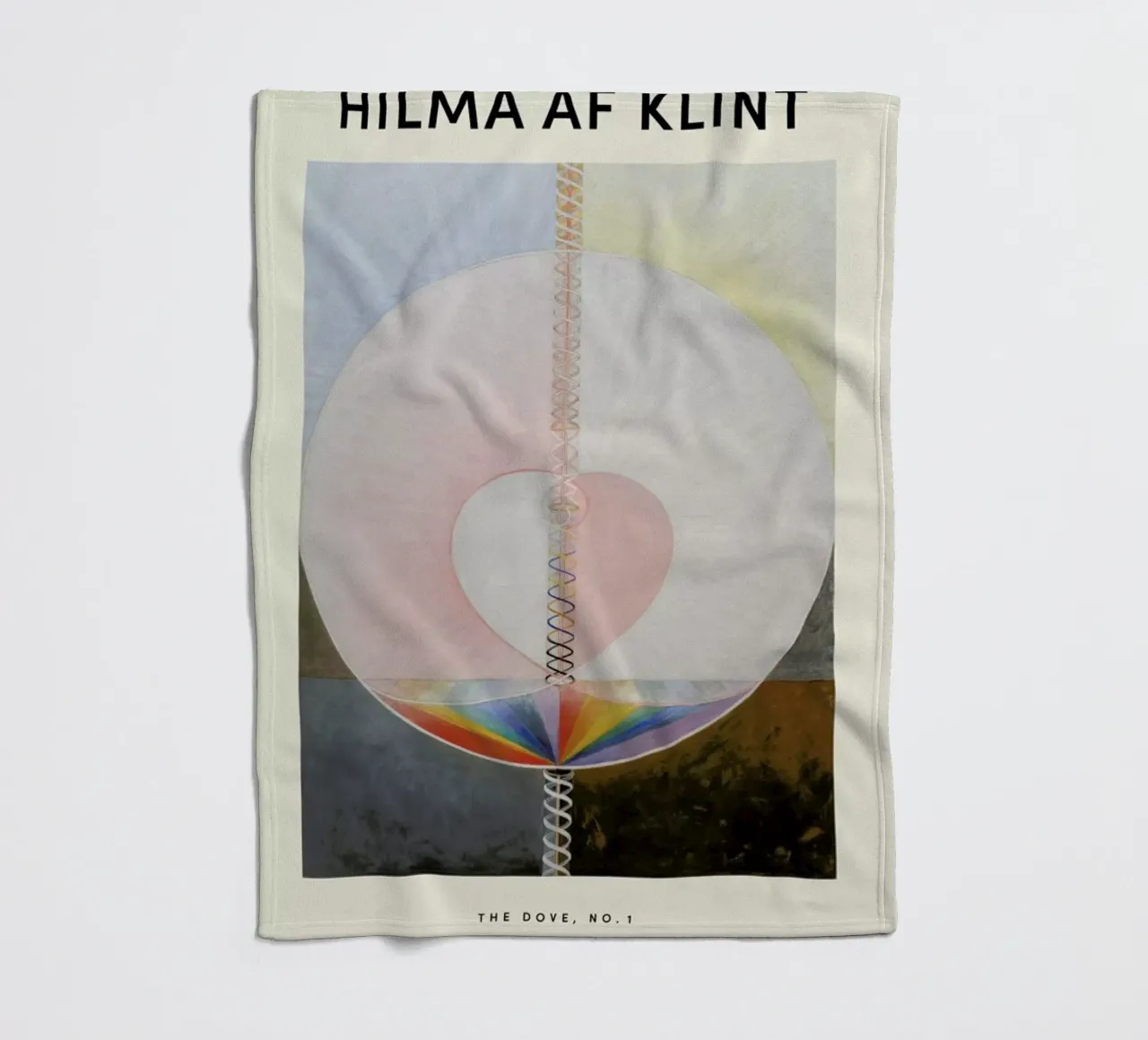 Hilma af Klint - The Dove, No. 1 manta de franela de Vintage by JUNIQE