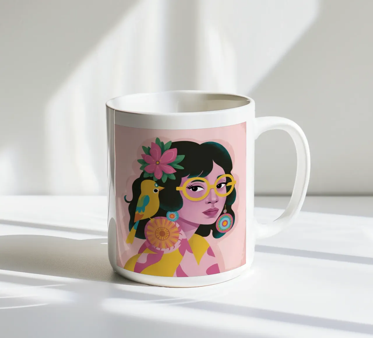 Armonia tropicale tazza in ceramica da Ivory Frame
