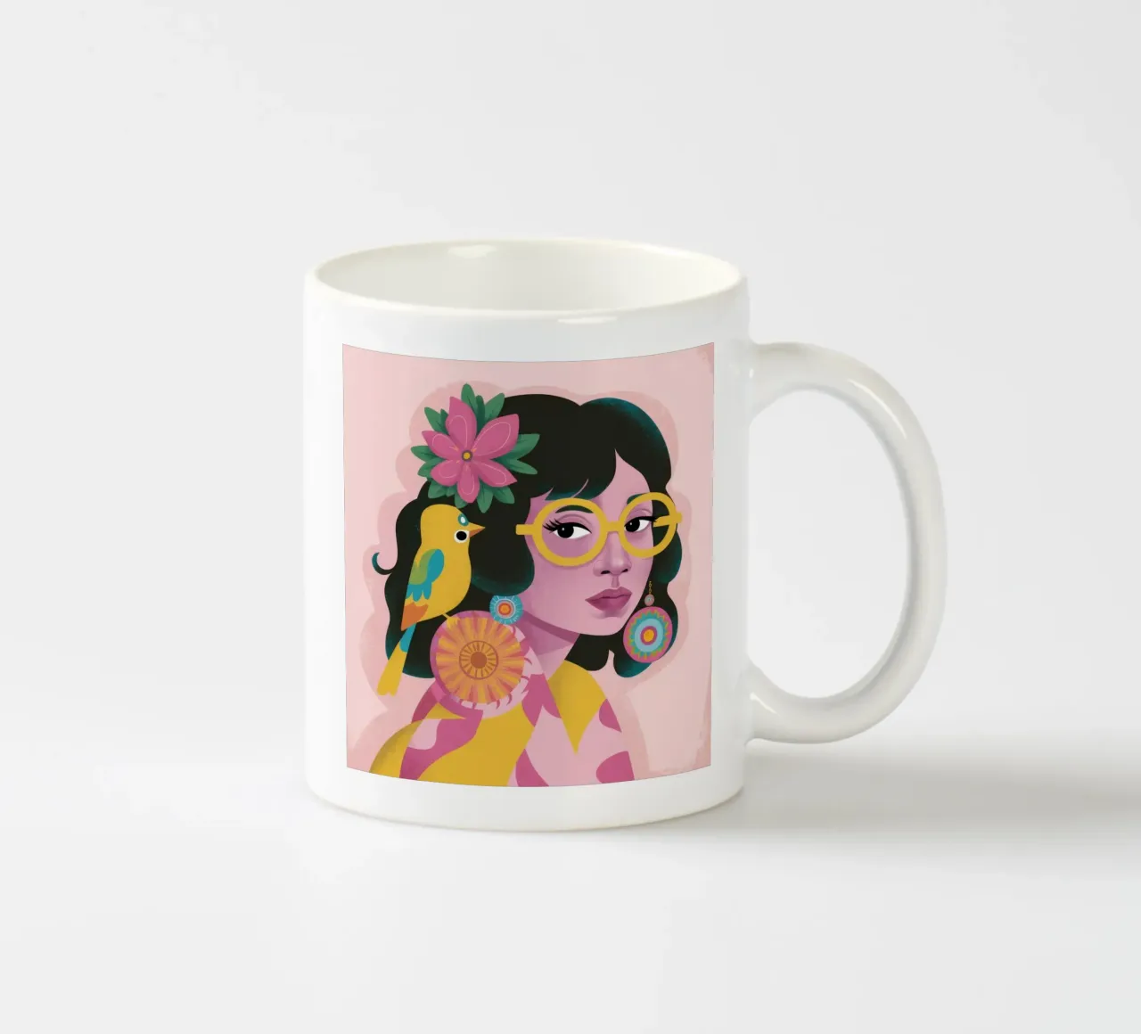 Armonia tropicale tazza in ceramica da Ivory Frame