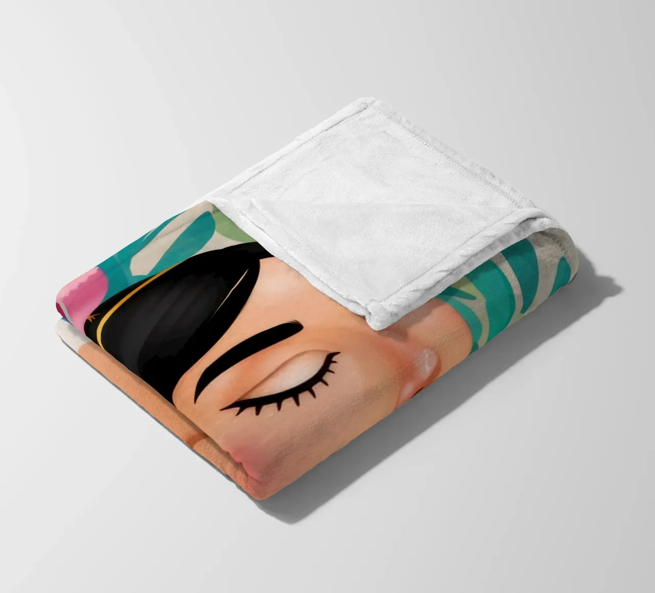 Serene Birds fleece blanket by Ivory Frame