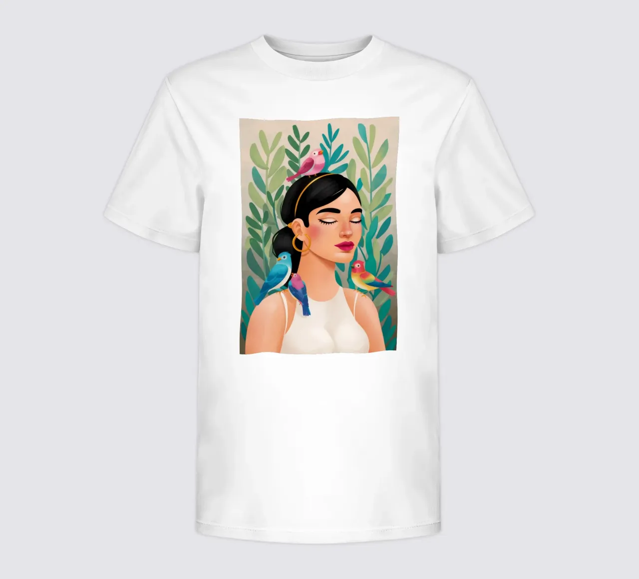Gelassene Vögel Kinder T-Shirt von Ivory Frame