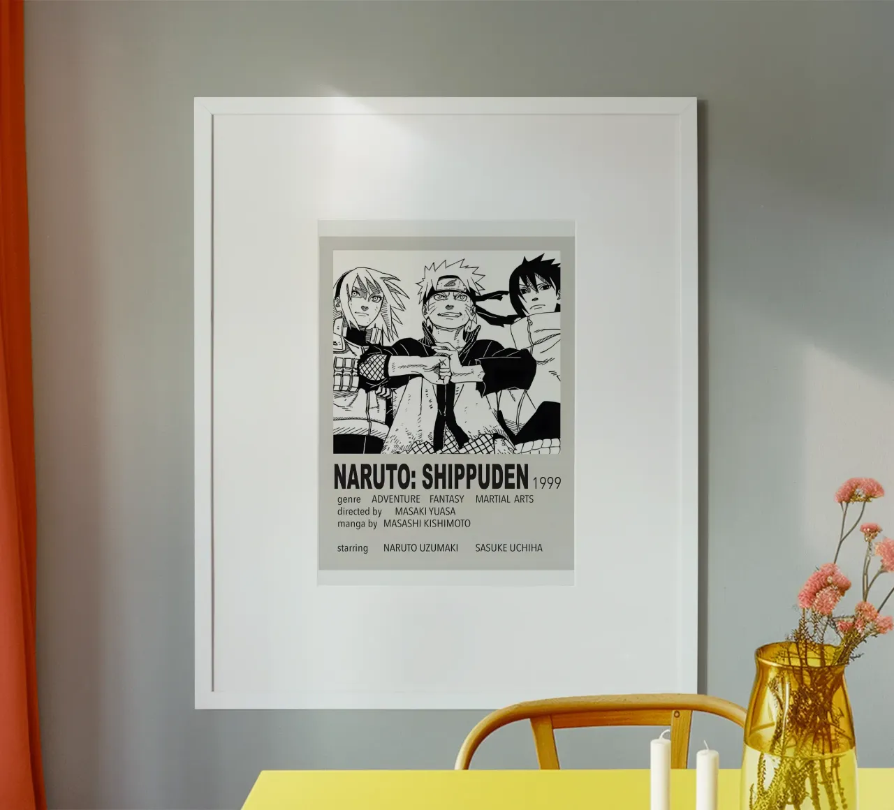 NARUTO SHIPPUDEN  1999 poster da Totoya