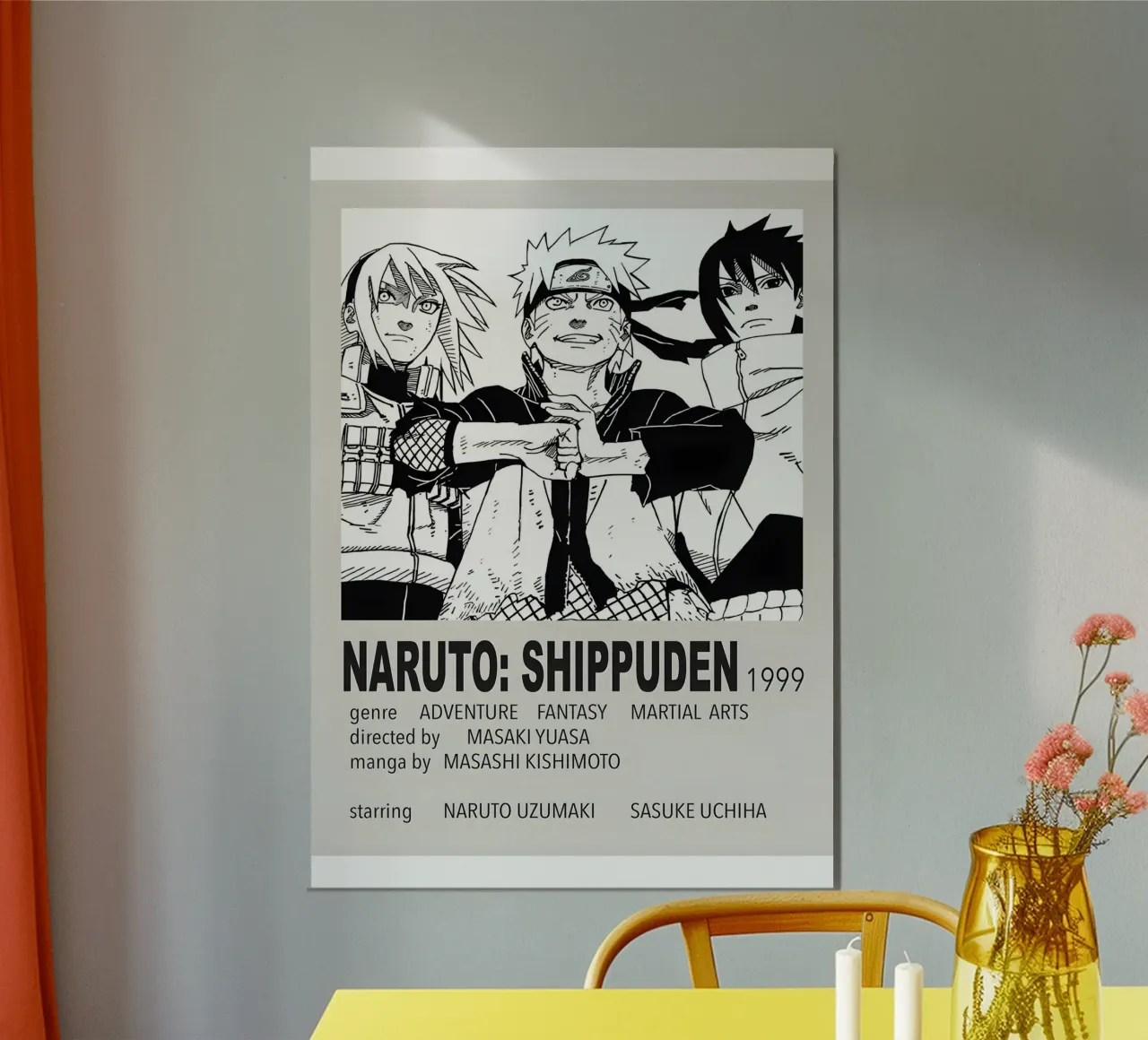 NARUTO SHIPPUDEN  1999 poster da Totoya