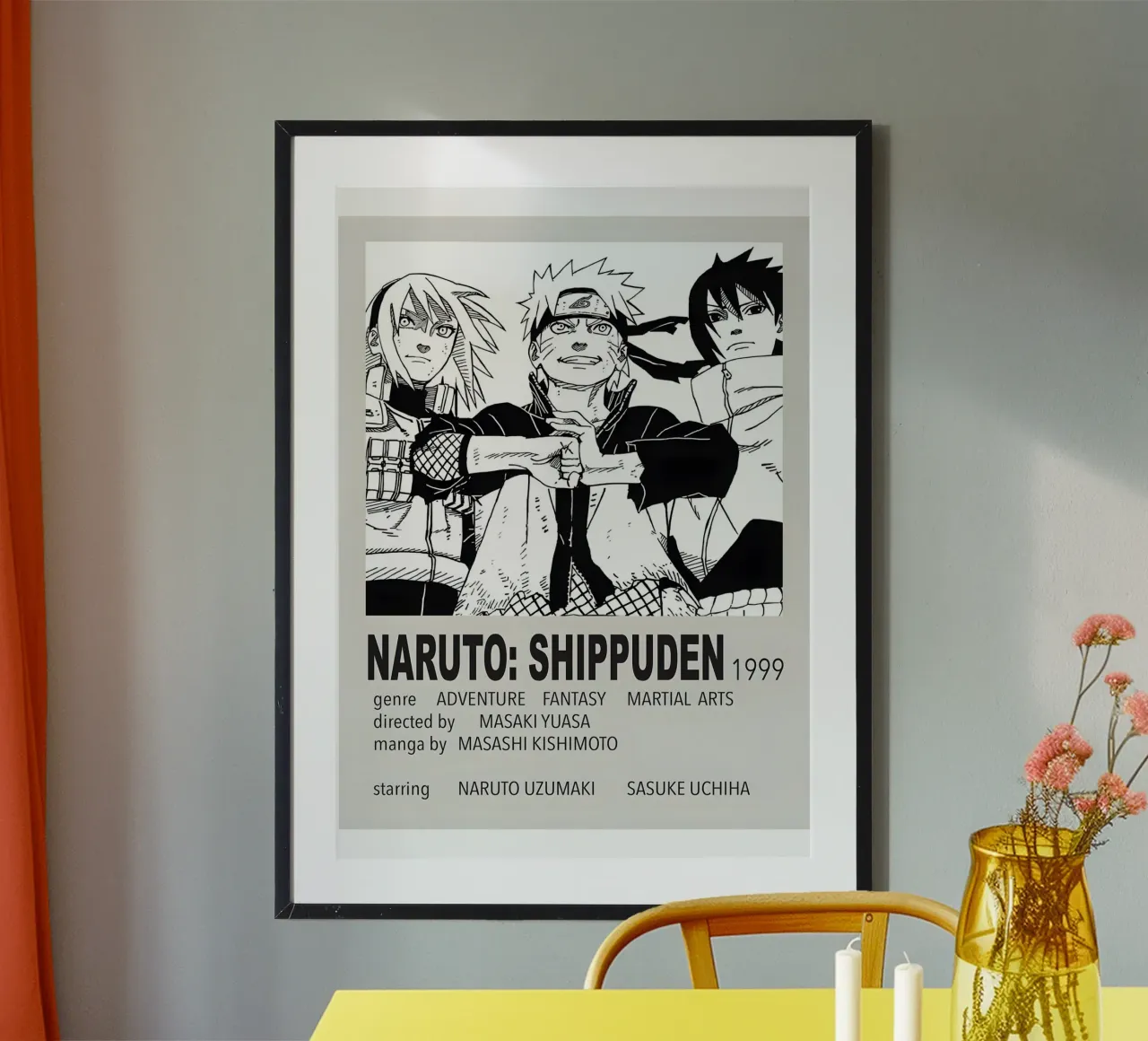 NARUTO SHIPPUDEN  1999 poster da Totoya
