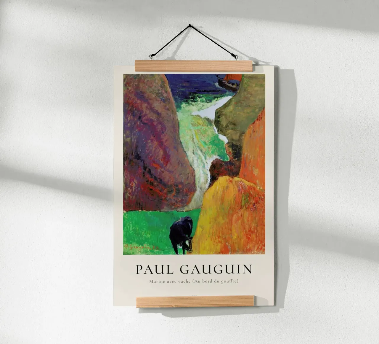 Gauguin - Marine avec vache (Au bord du gouffre) poster da ARTOTHEK