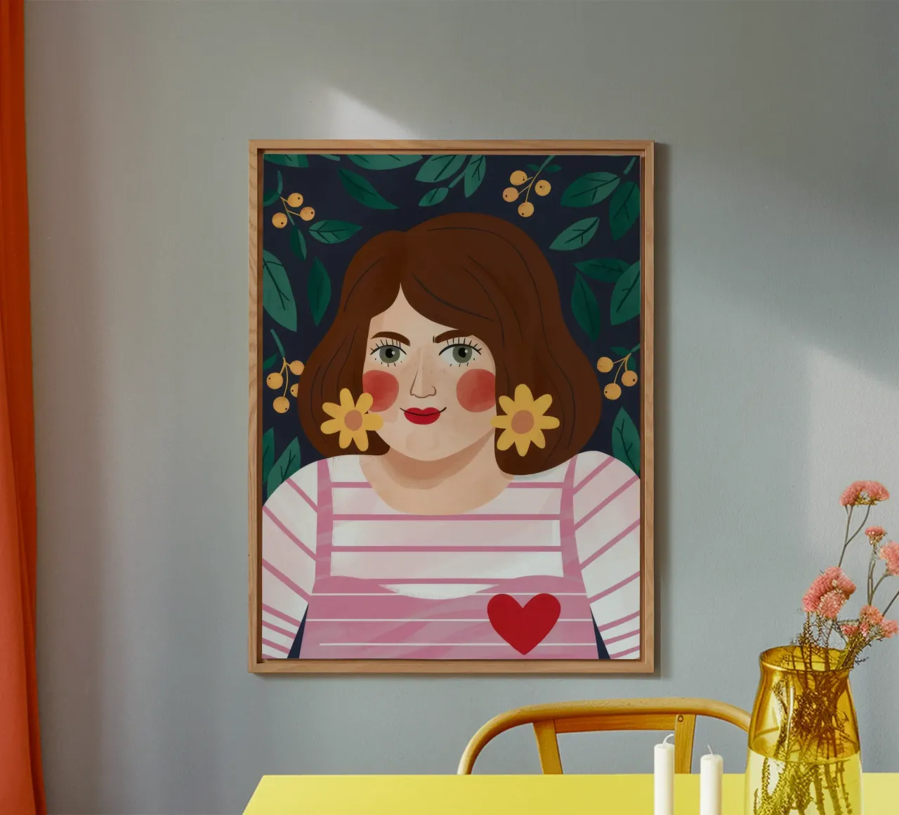 Fiori di cuore alluminio dibond da Ivory Frame
