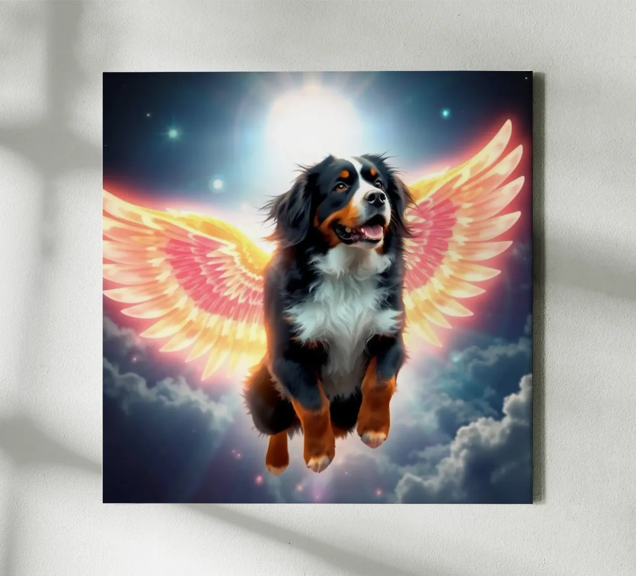 Ein Engel des Himmels #55 Leinwand mit Schattenfugenrahmen von Yumis.Beargang.and.Me