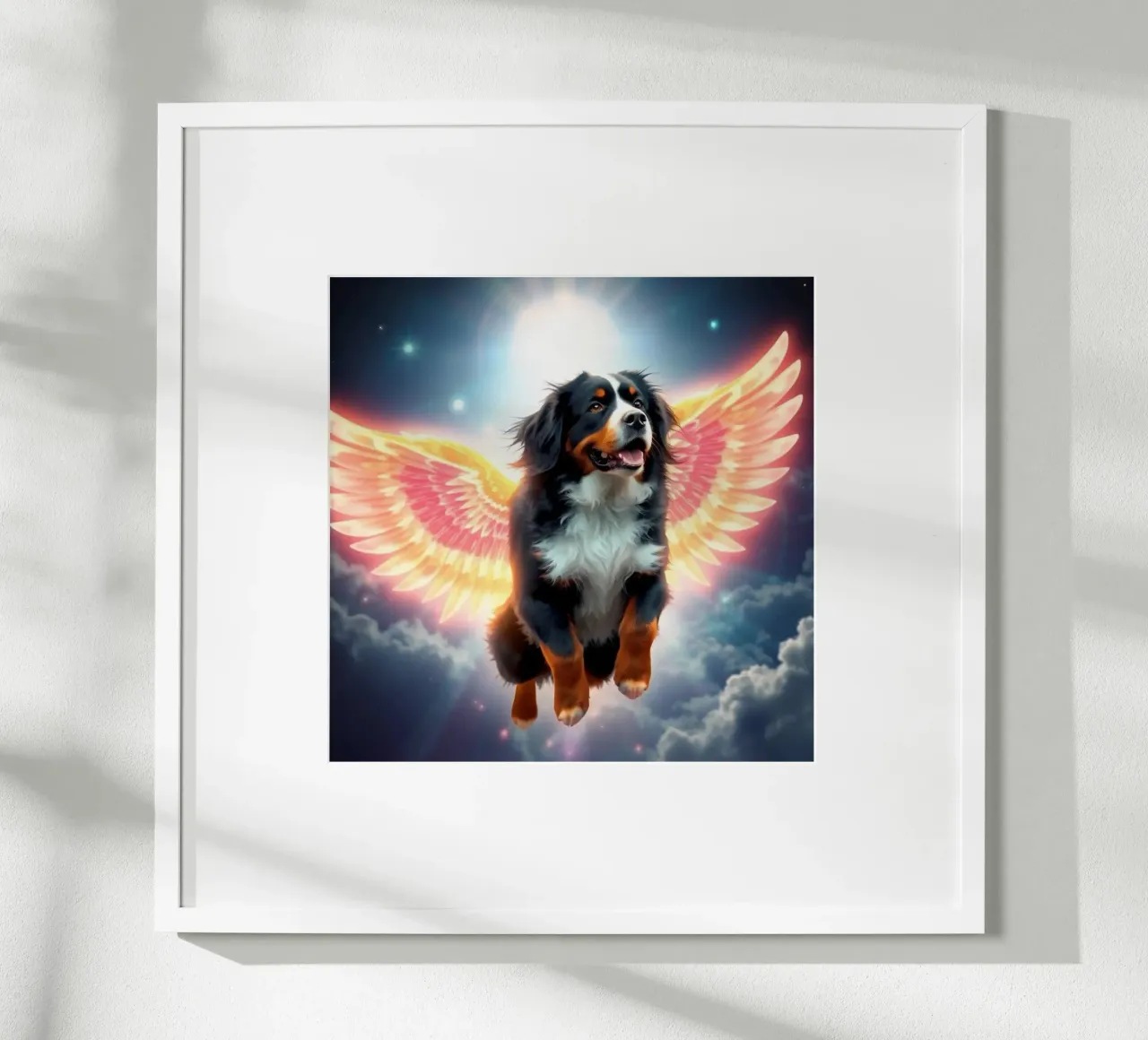 Un angelo del cielo #55 poster con telaio in legno da Yumis.Beargang.and.Me