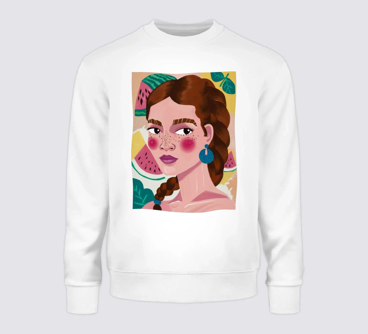 Trenzas fructíferas sudadera de Ivory Frame