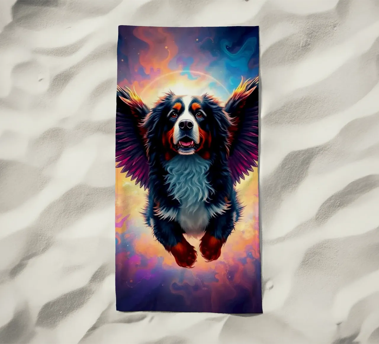 An Angel of Heaven #57 beach towel by Yumis.Beargang.and.Me