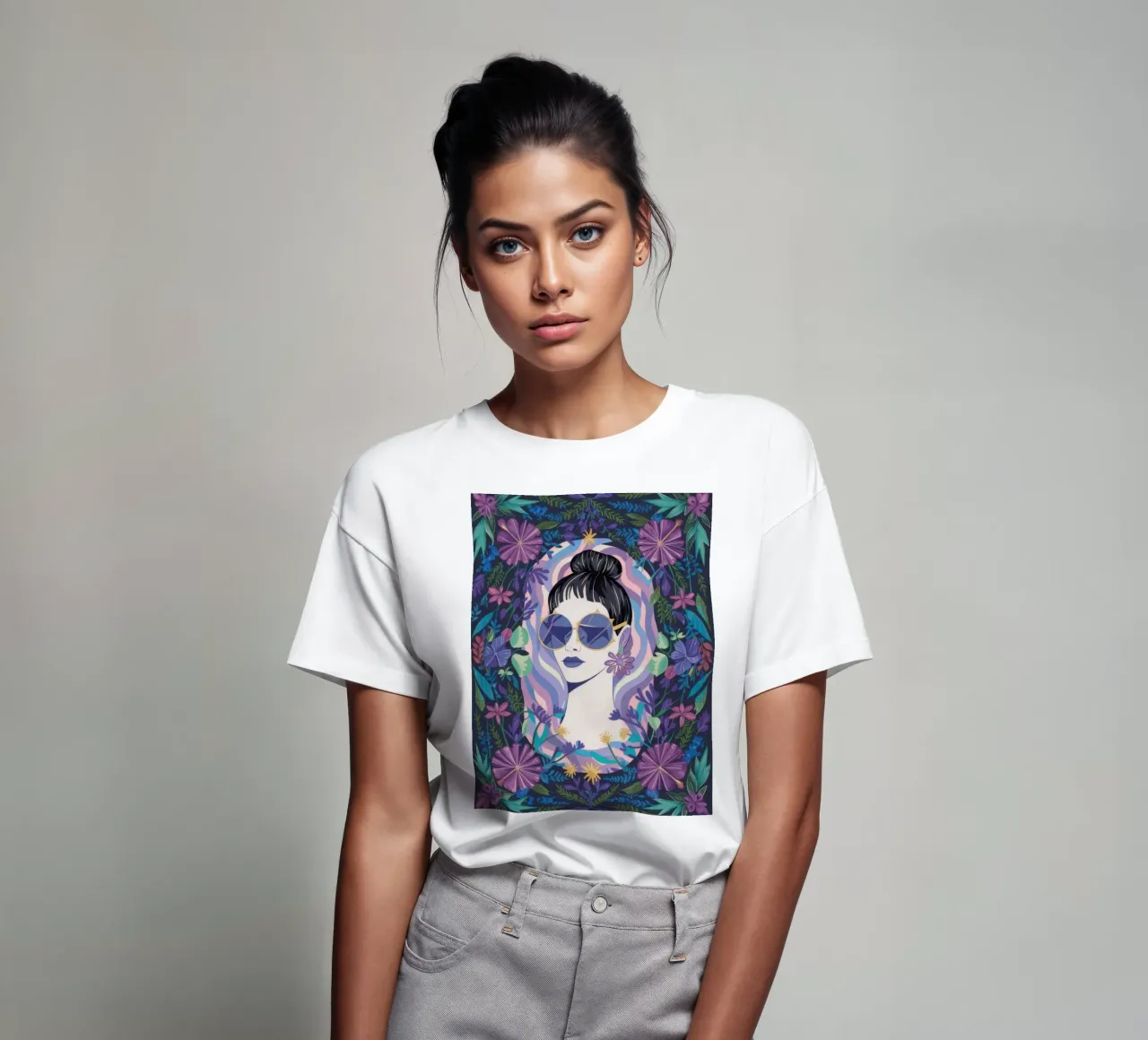Fiori incantati t-shirt da Ivory Frame