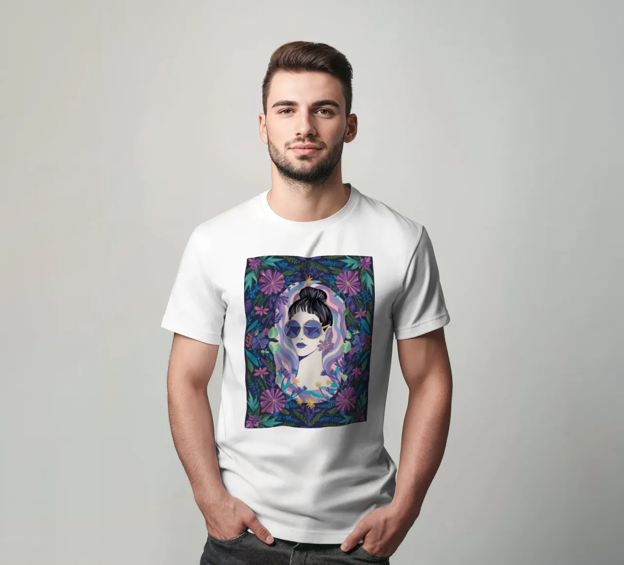 Fiori incantati t-shirt da Ivory Frame