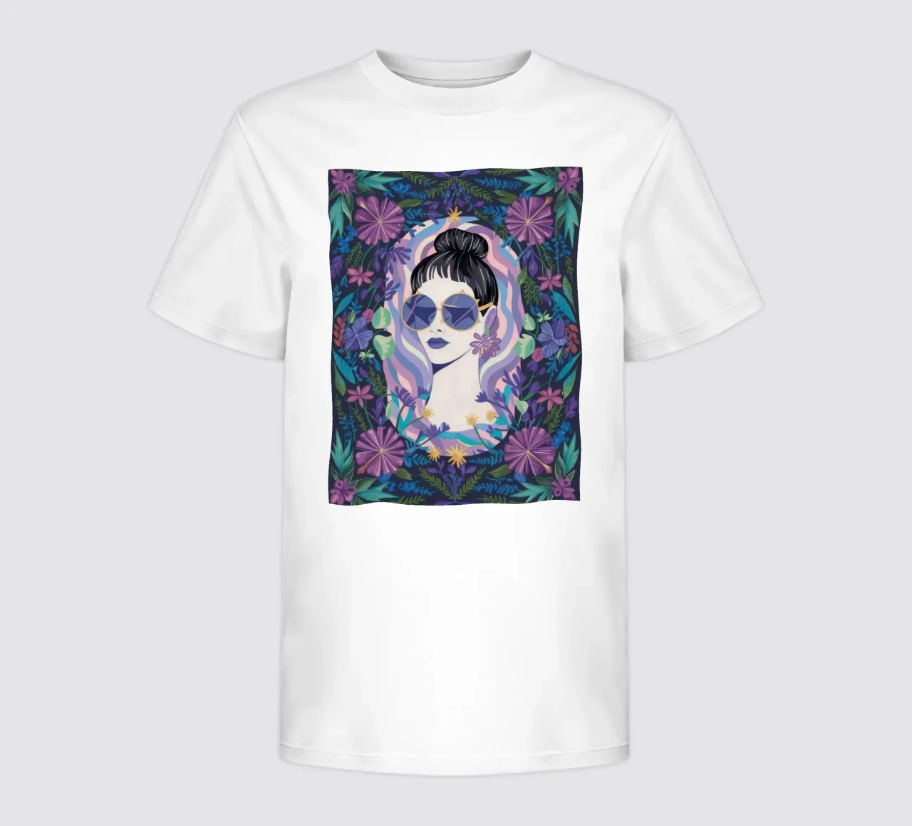 Fleurs enchantées t-shirt enfant de Ivory Frame