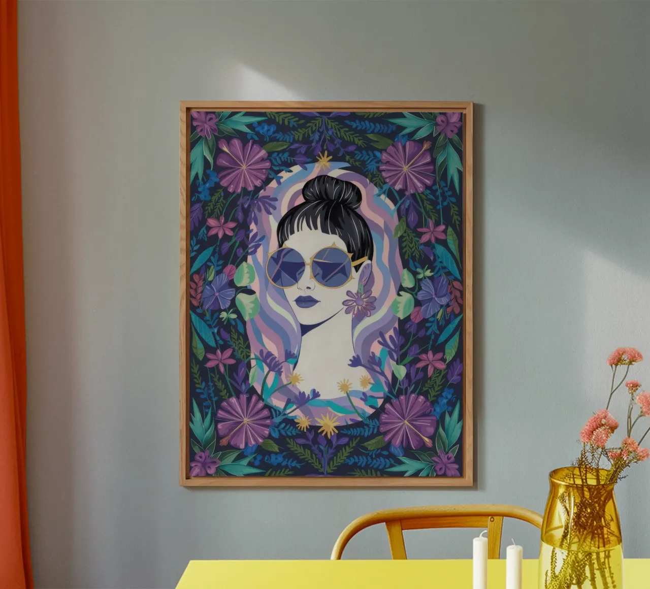 Fiori incantati alluminio dibond da Ivory Frame
