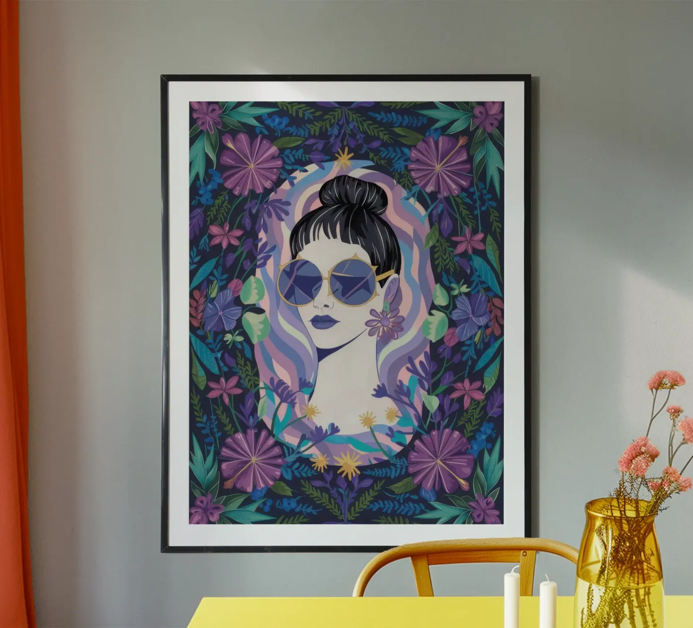 Fiori incantati poster da Ivory Frame