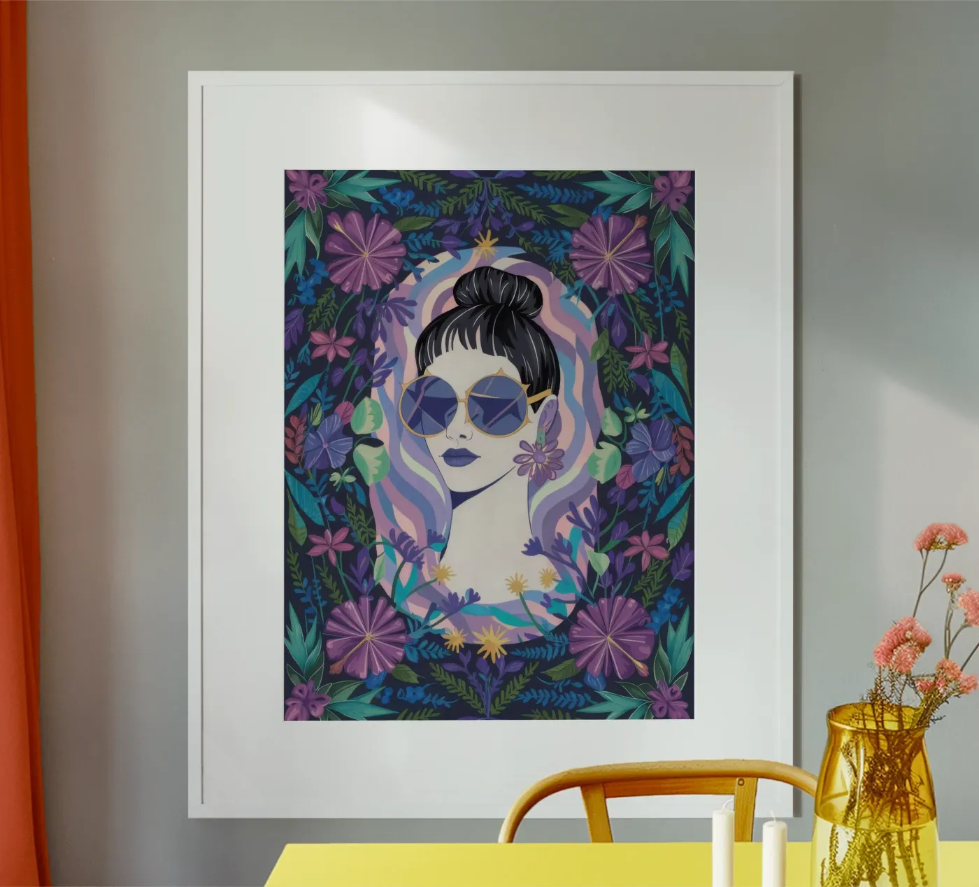 Fiori incantati poster da Ivory Frame