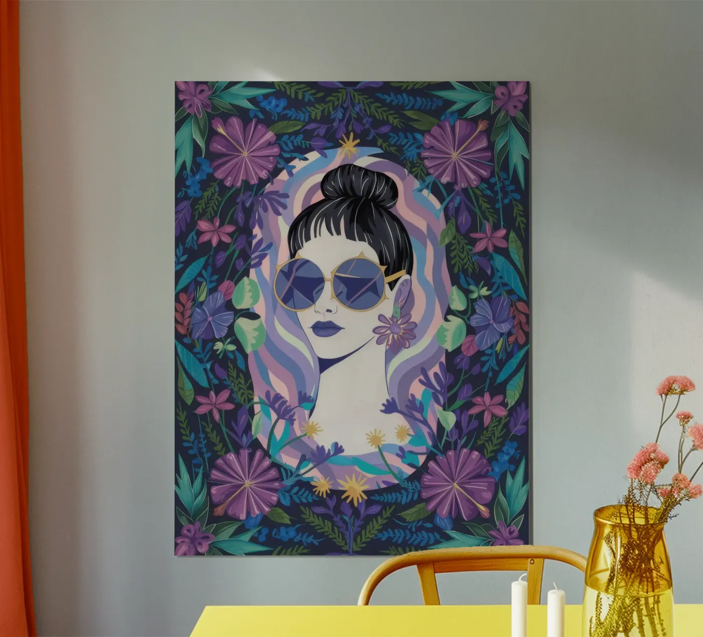 Fiori incantati poster da Ivory Frame