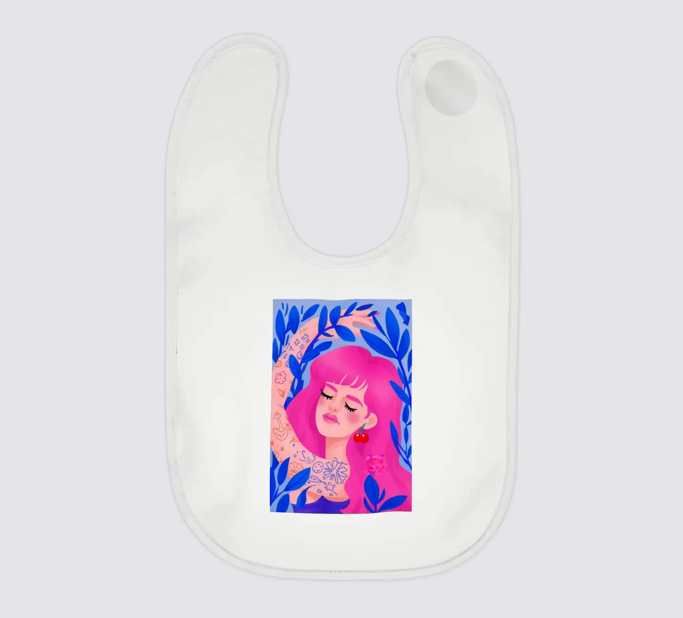 Vibrant Whimsy baby bib by Ivory Frame