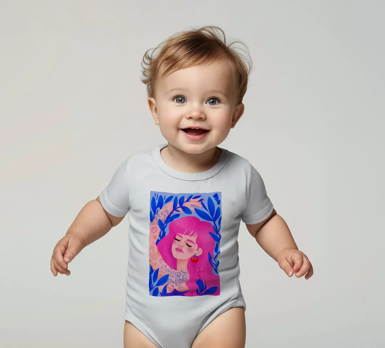 Fantaisie vibrante body bébé de Ivory Frame