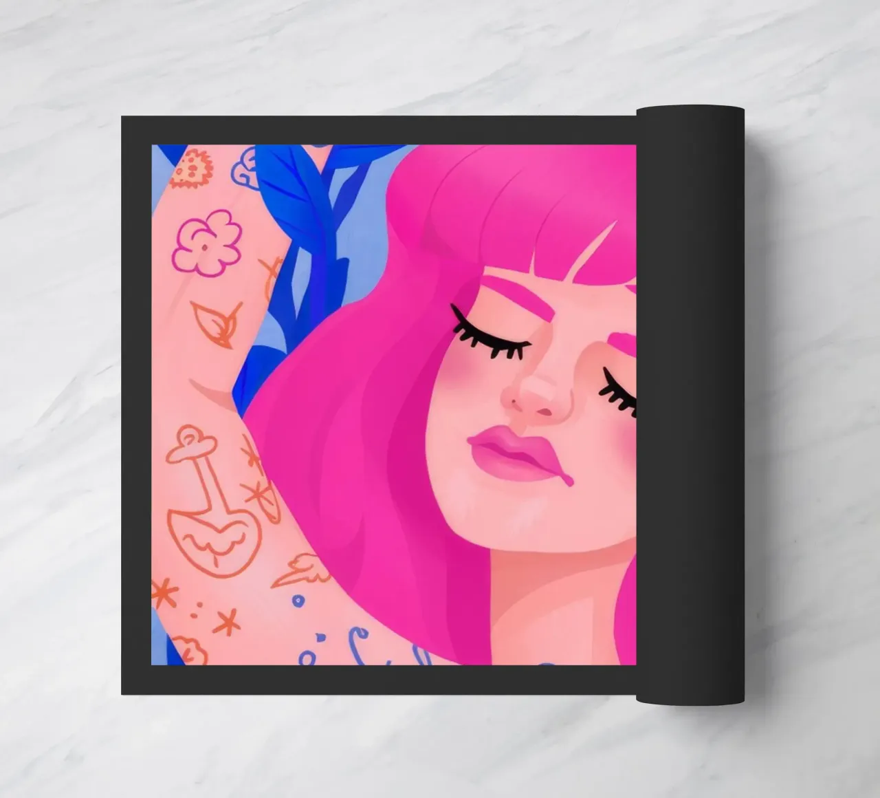 Vibrant Whimsy doormat by Ivory Frame