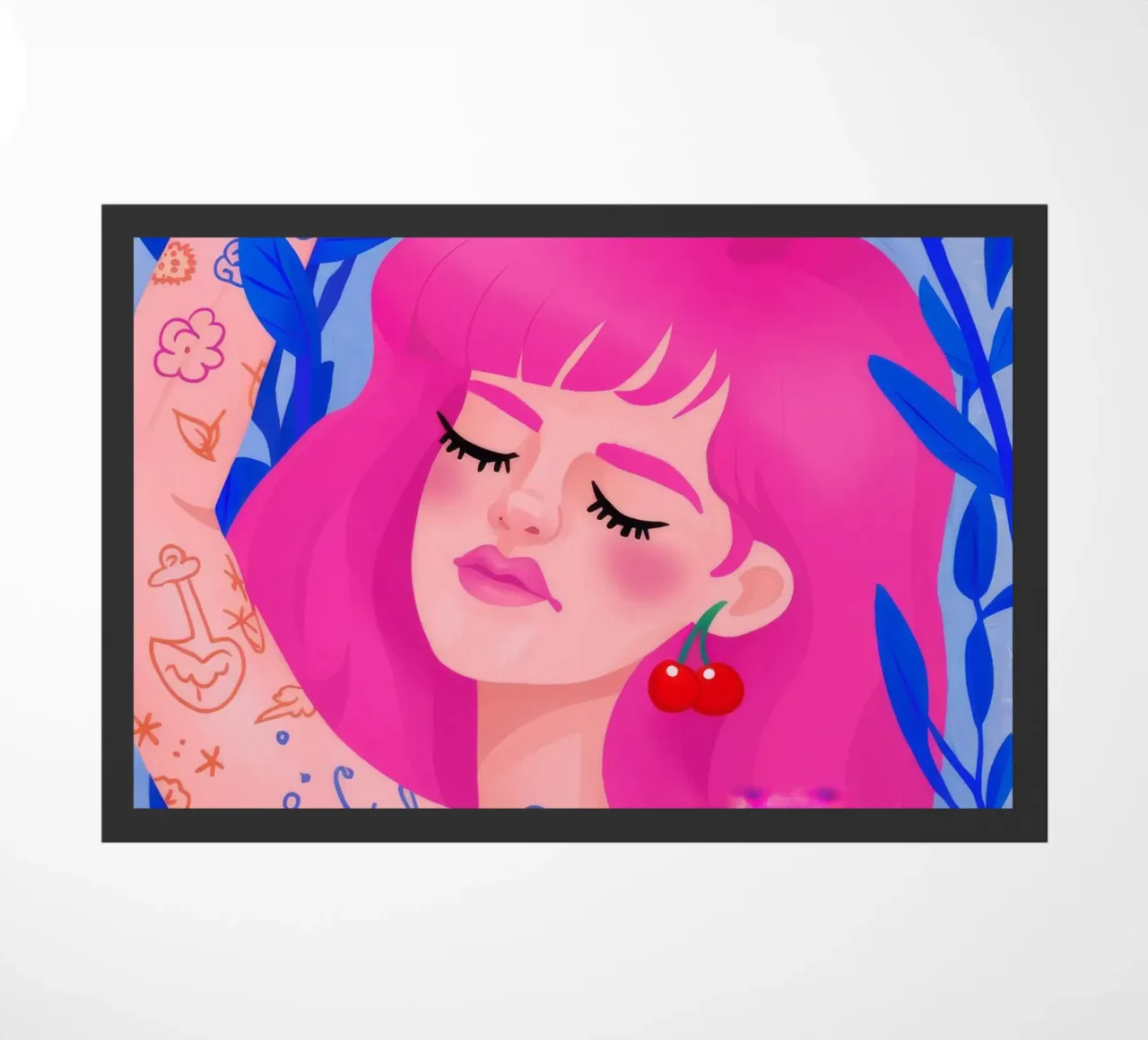 Vibrant Whimsy doormat by Ivory Frame