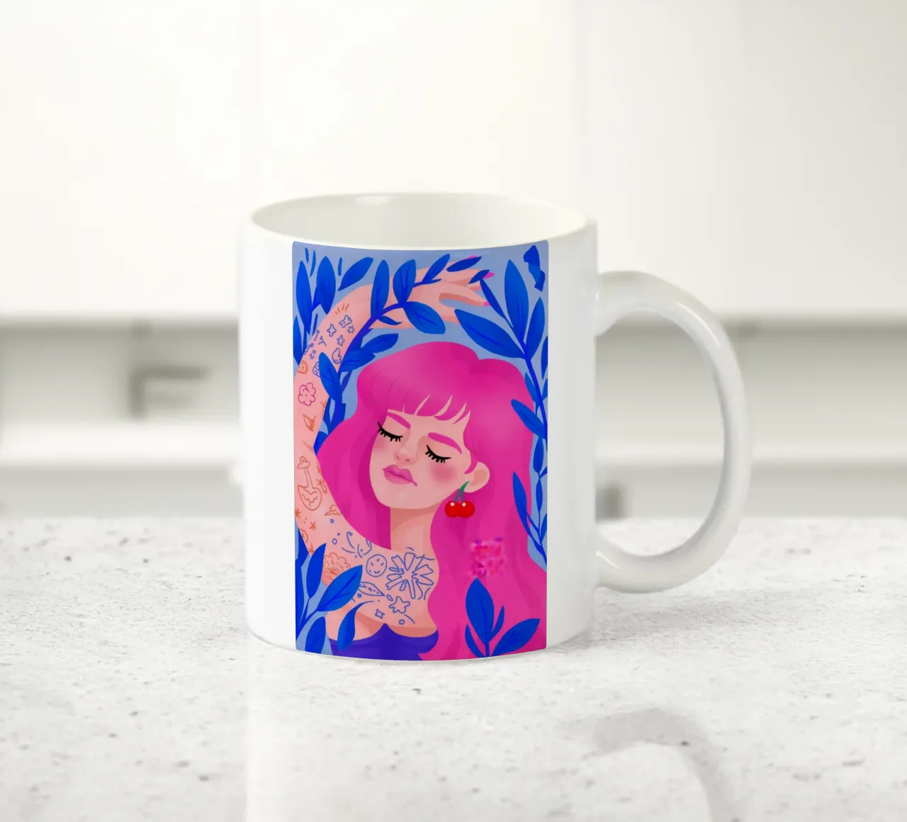 Vibrant Whimsy ceramic mug by Ivory Frame