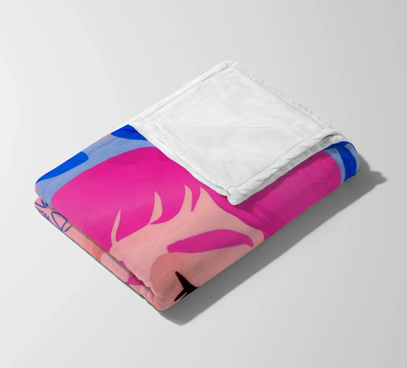 Vibrant Whimsy fleece blanket by Ivory Frame