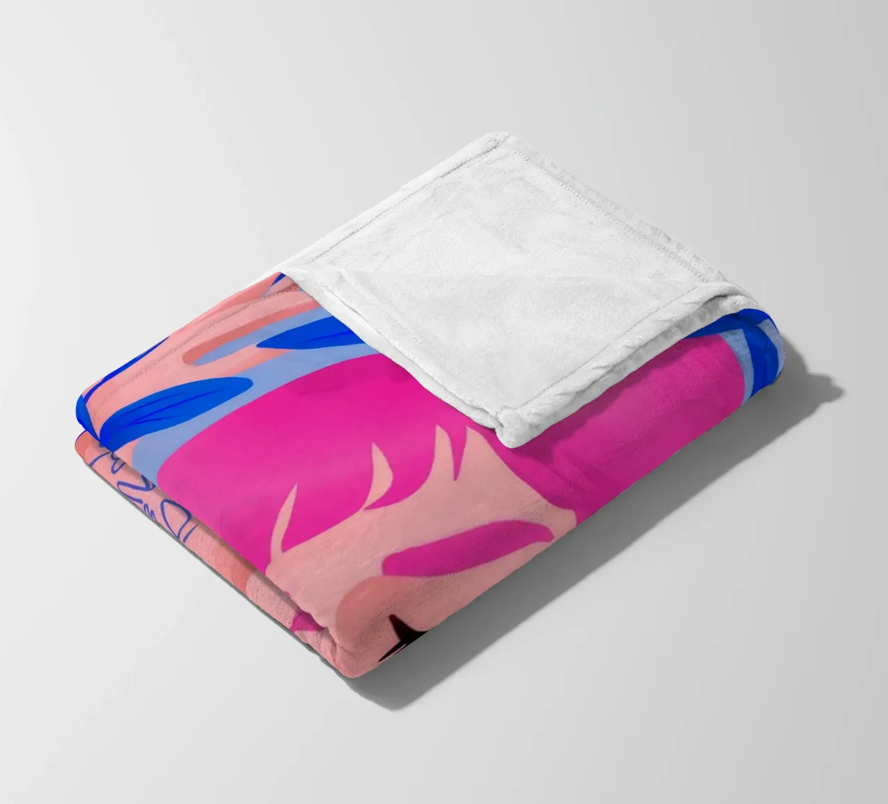 Lebendige Launenhaftigkeit Fleecedecke von Ivory Frame