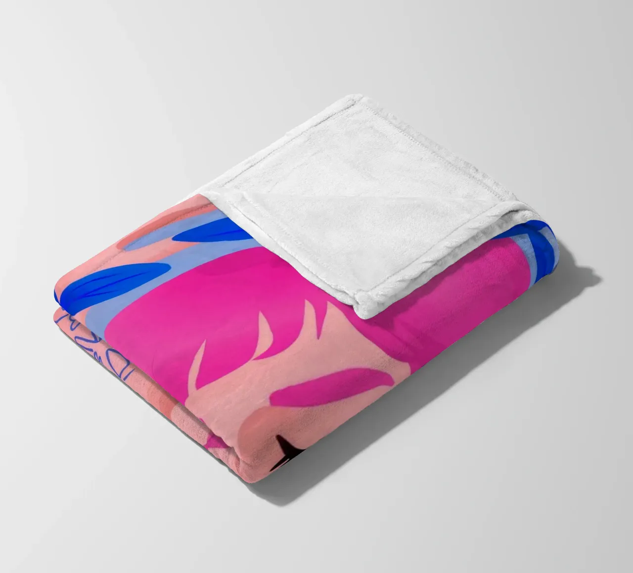 Lebendige Launenhaftigkeit Fleecedecke von Ivory Frame