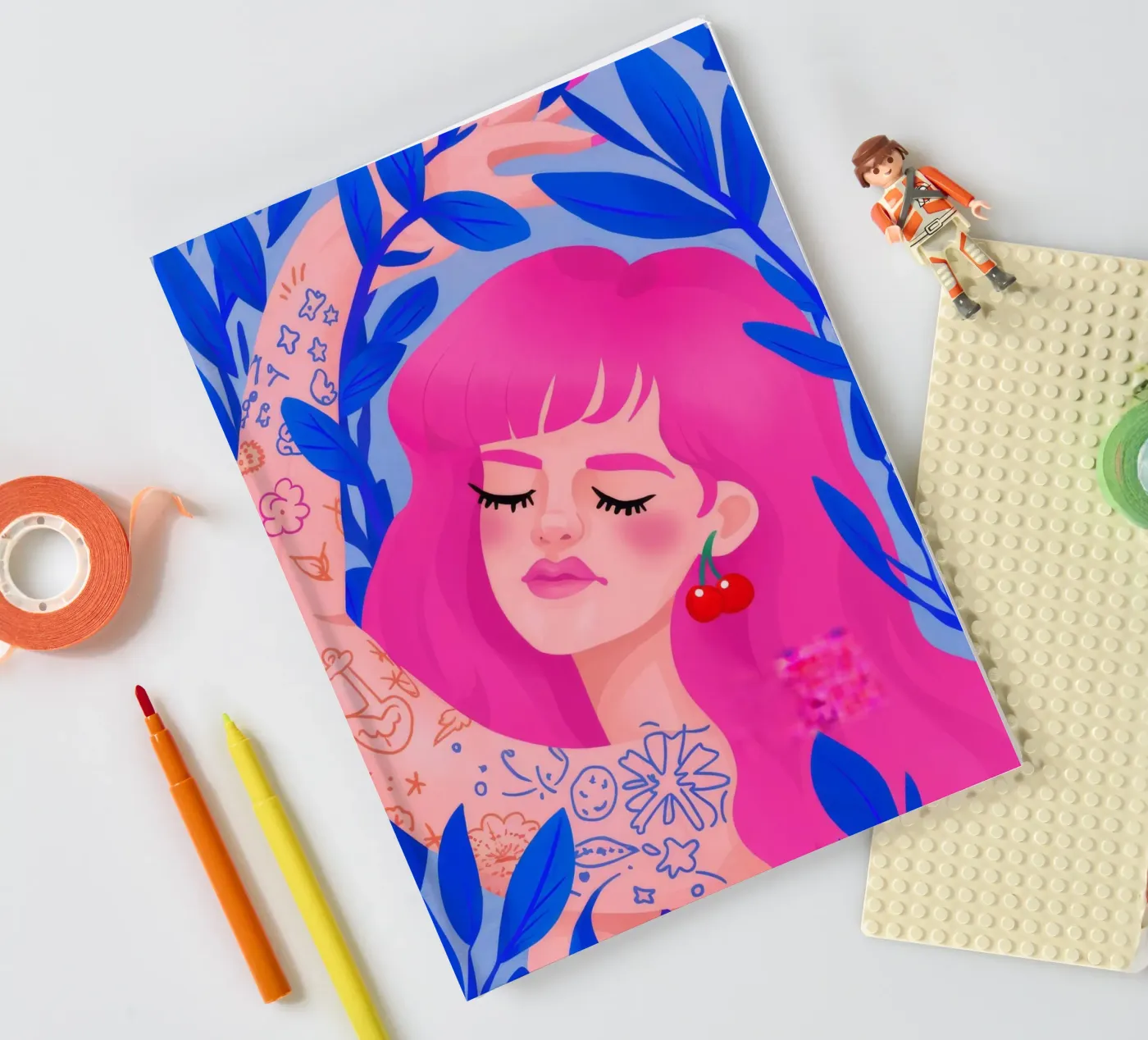 Vibrant Whimsy notebook by Ivory Frame