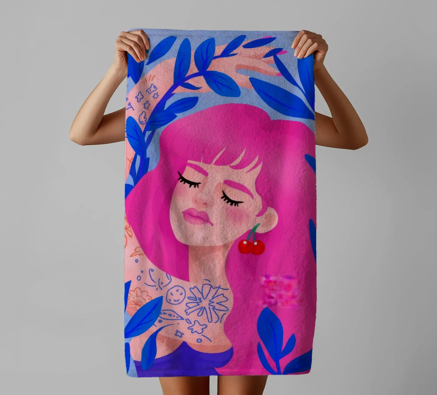 Vibrant Whimsy towel by Ivory Frame