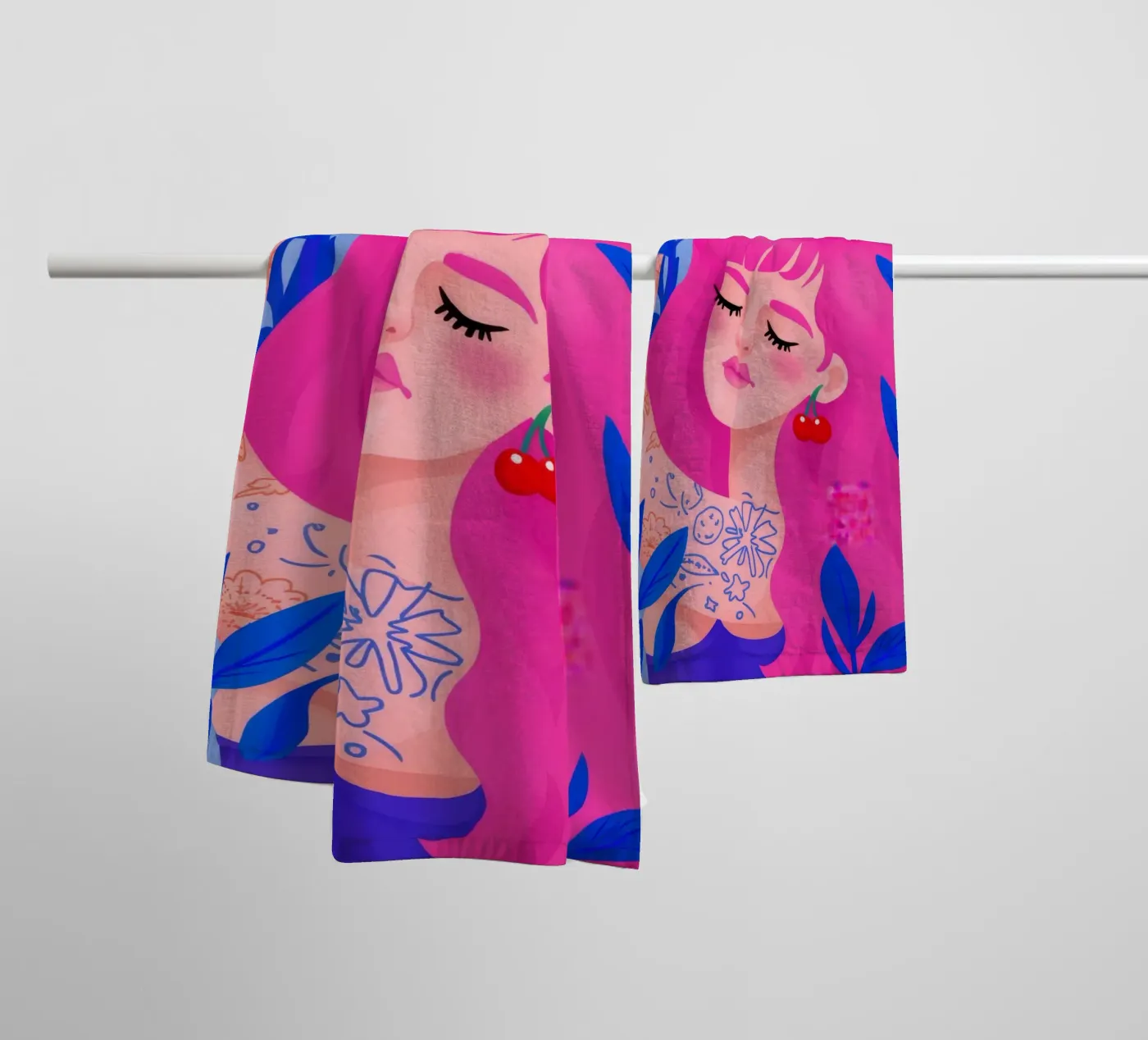 Vibrant Whimsy towel by Ivory Frame