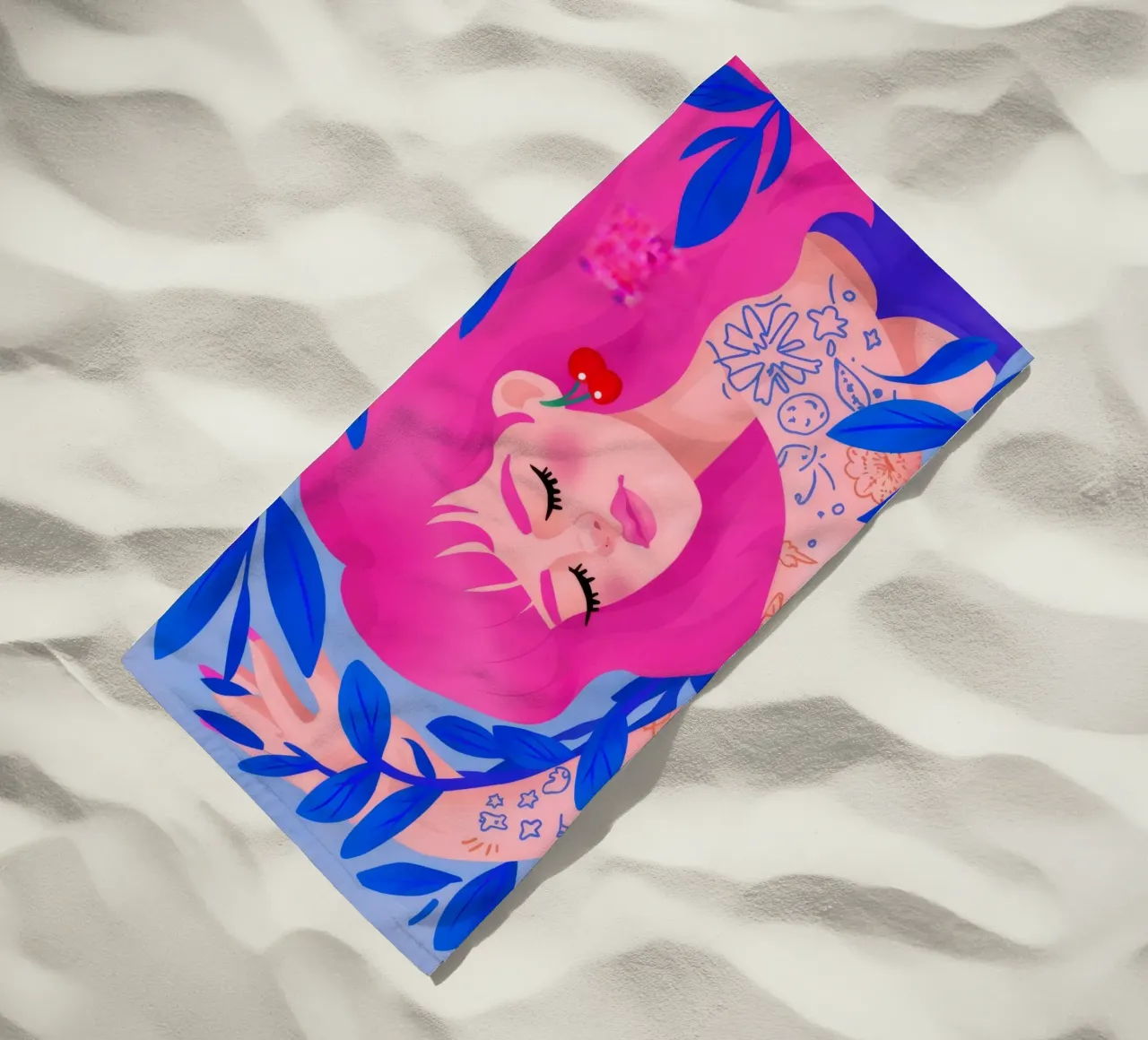 Capriccio vibrante telo mare da Ivory Frame