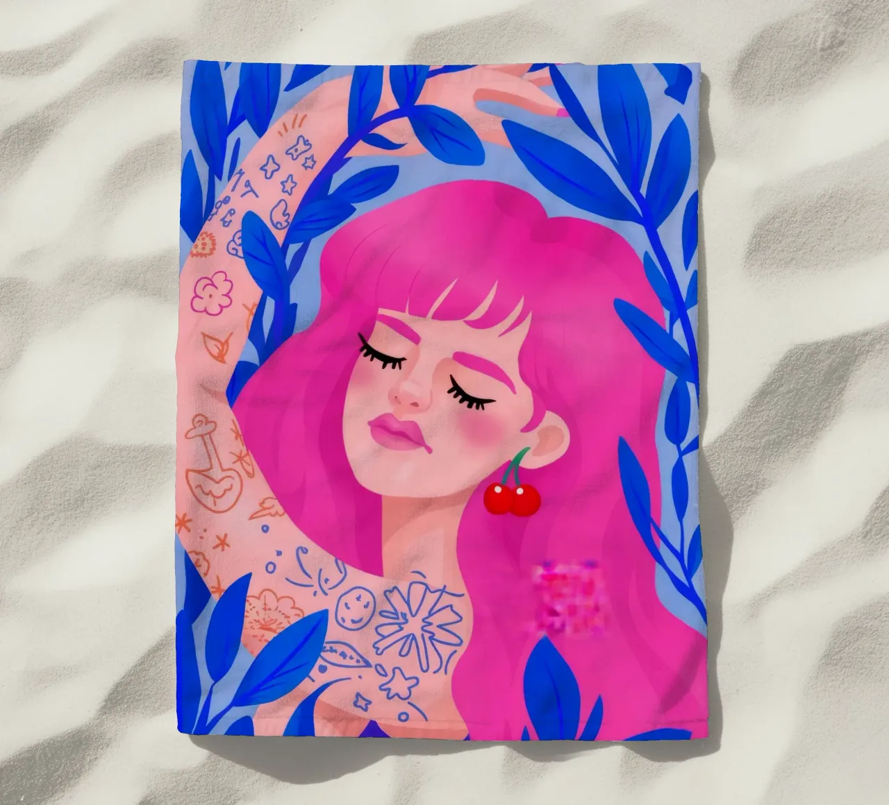 Capriccio vibrante telo mare da Ivory Frame