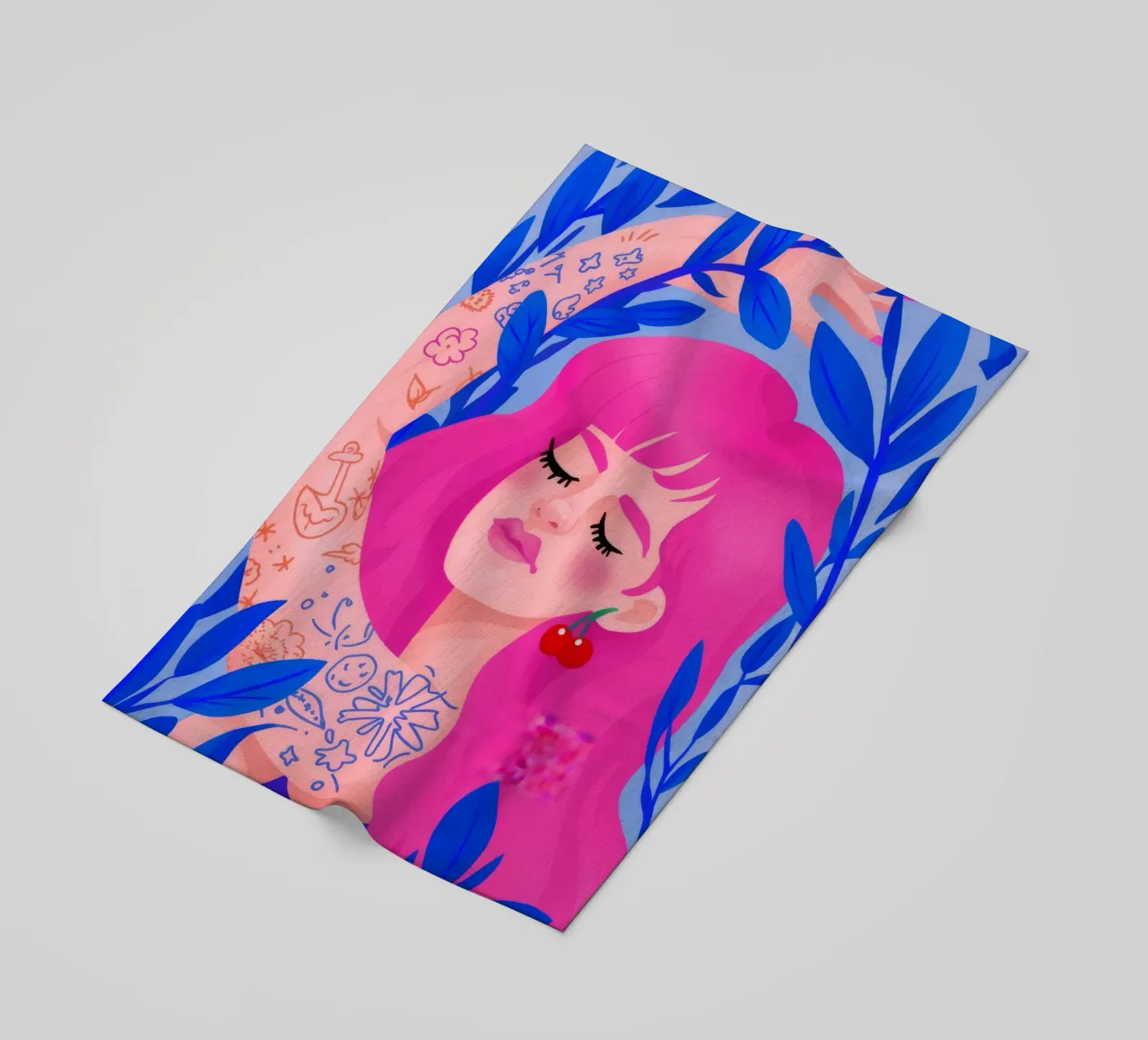 Capriccio vibrante telo mare da Ivory Frame