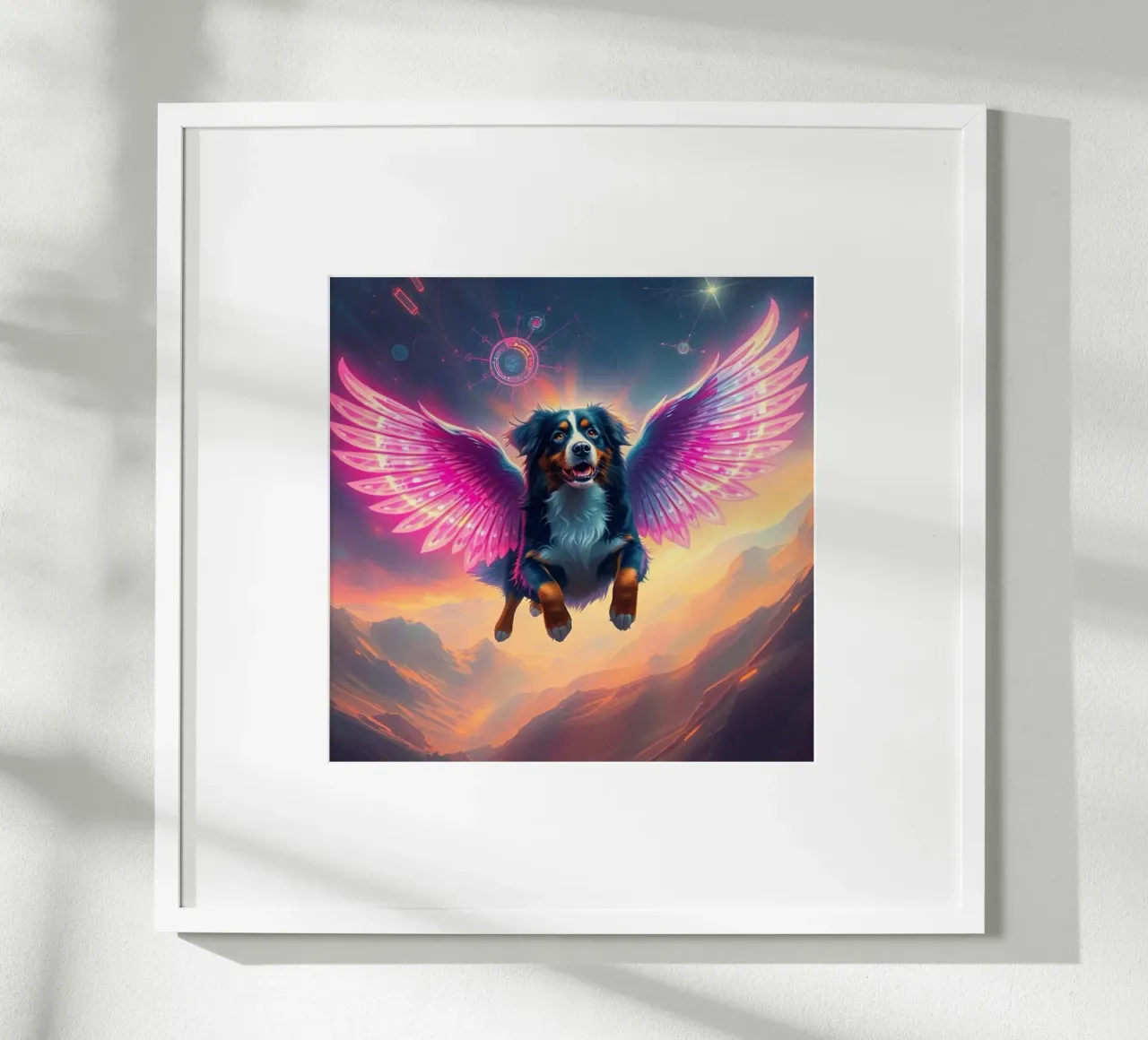 Un angelo del cielo #61 poster con telaio in legno da Yumis.Beargang.and.Me