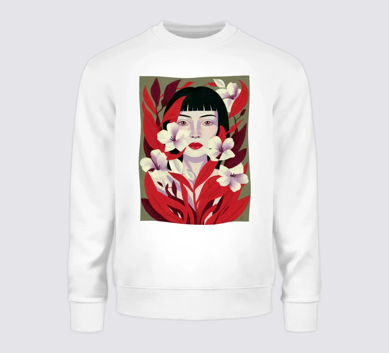 Petali cremisi felpa da Ivory Frame