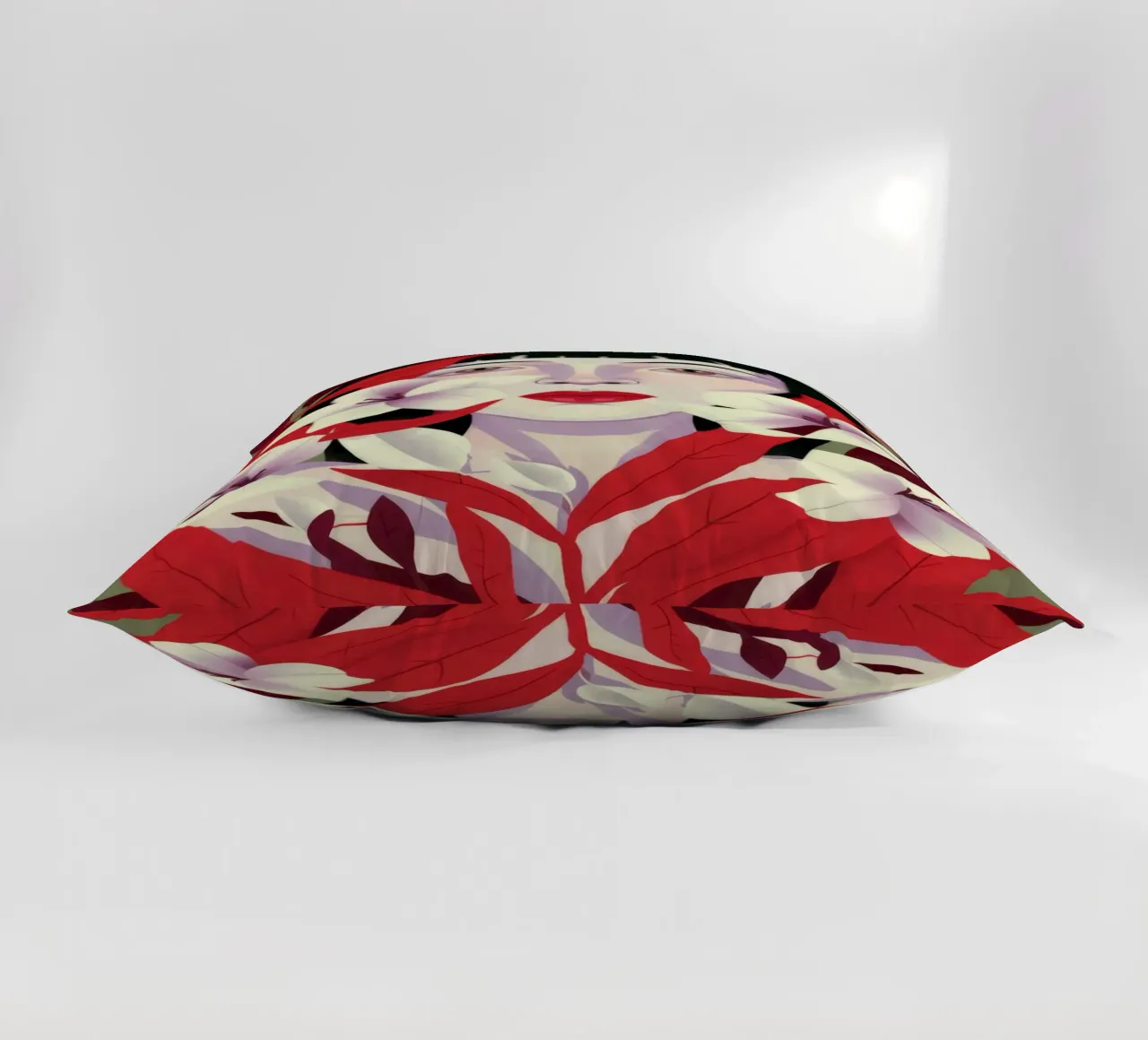 Crimson Petals decorative cushion by Ivory Frame