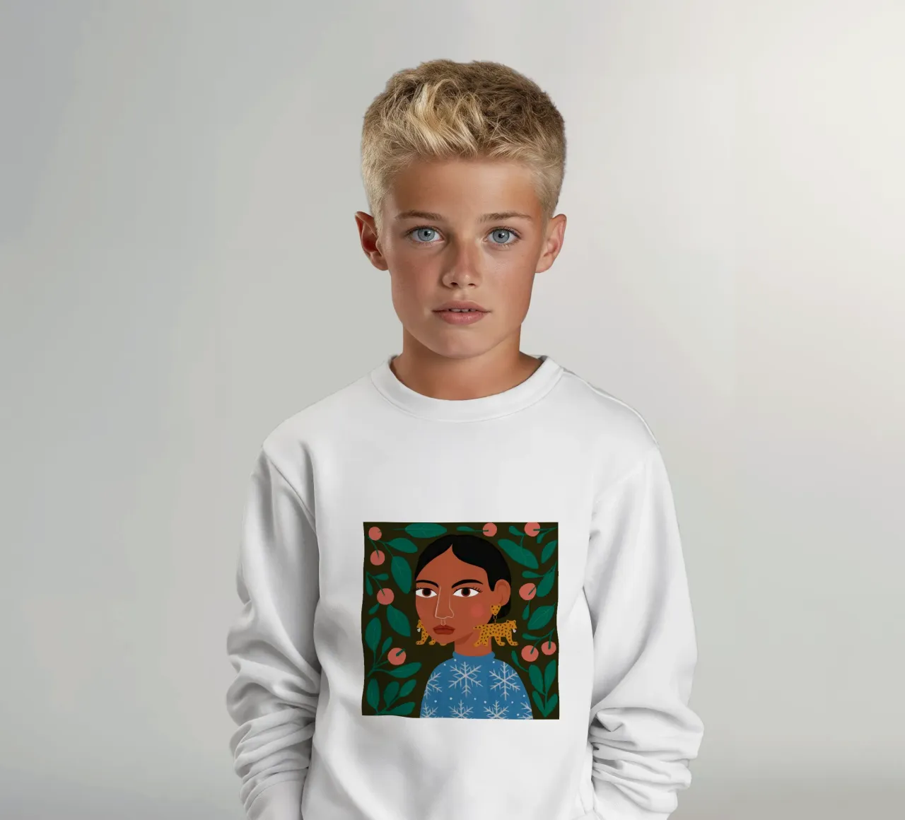 Peachy Delight kids sweatshirt by Ivory Frame