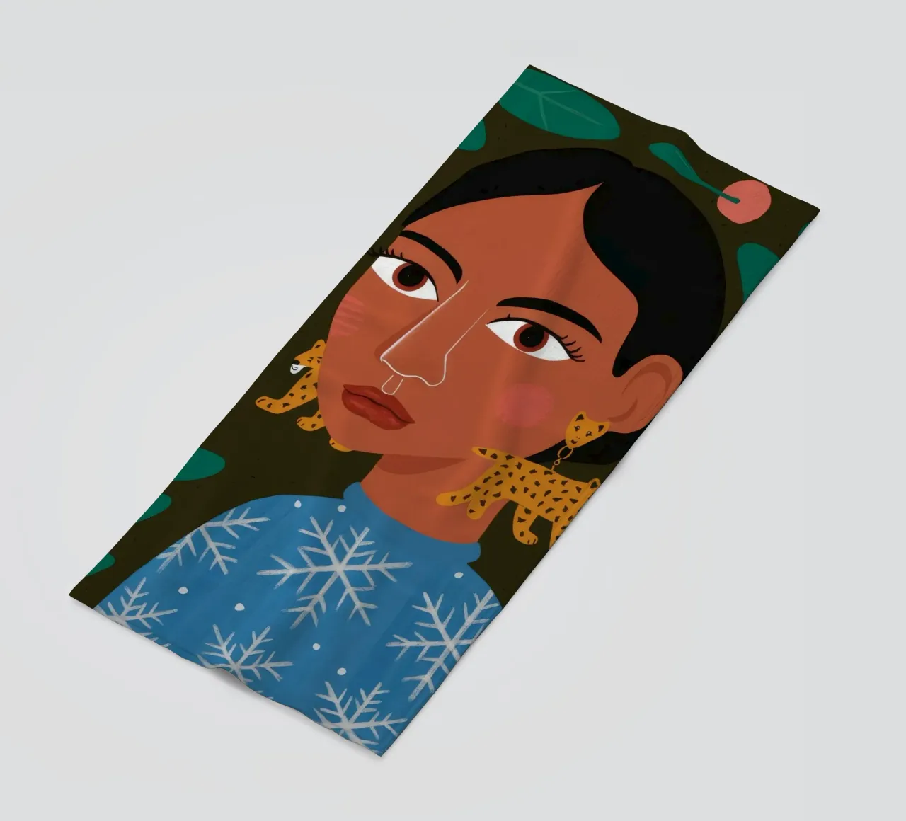 Peachy Delight beach towel by Ivory Frame