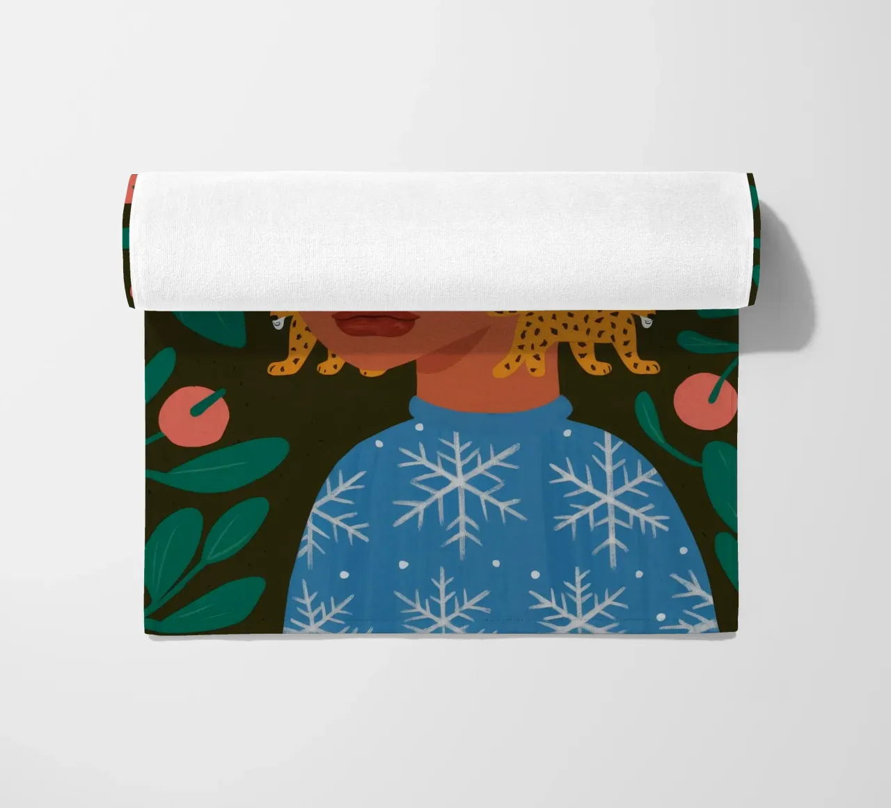 Peachy Delight beach towel by Ivory Frame