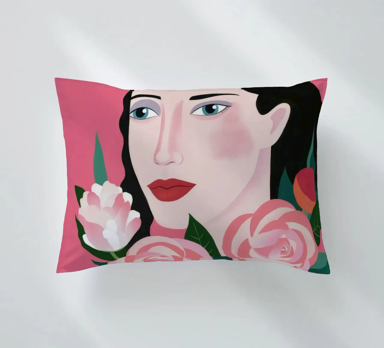 Rosy Serenity decorative cushion by Ivory Frame