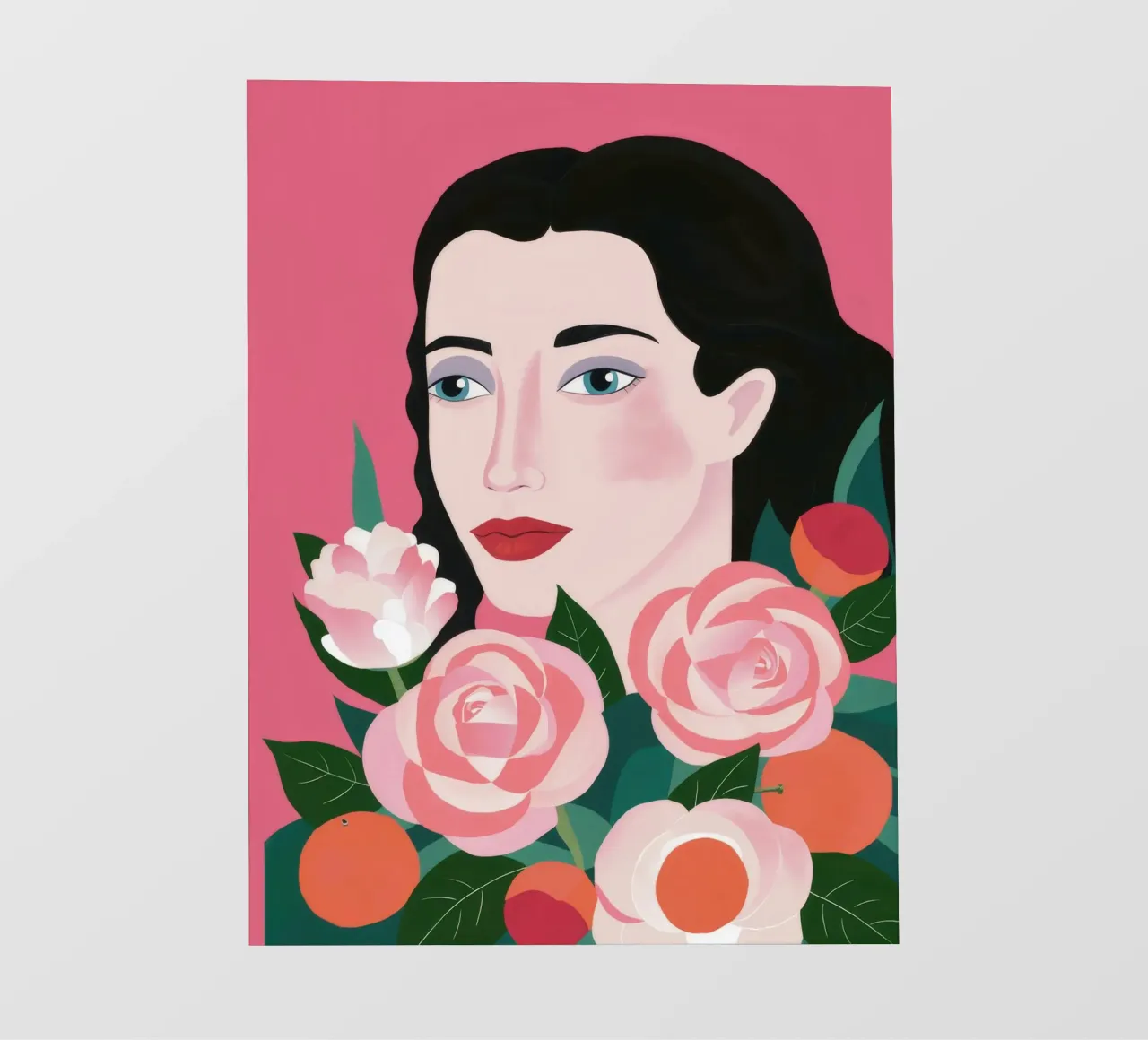 Rosse sereniteit fotobehang van Ivory Frame