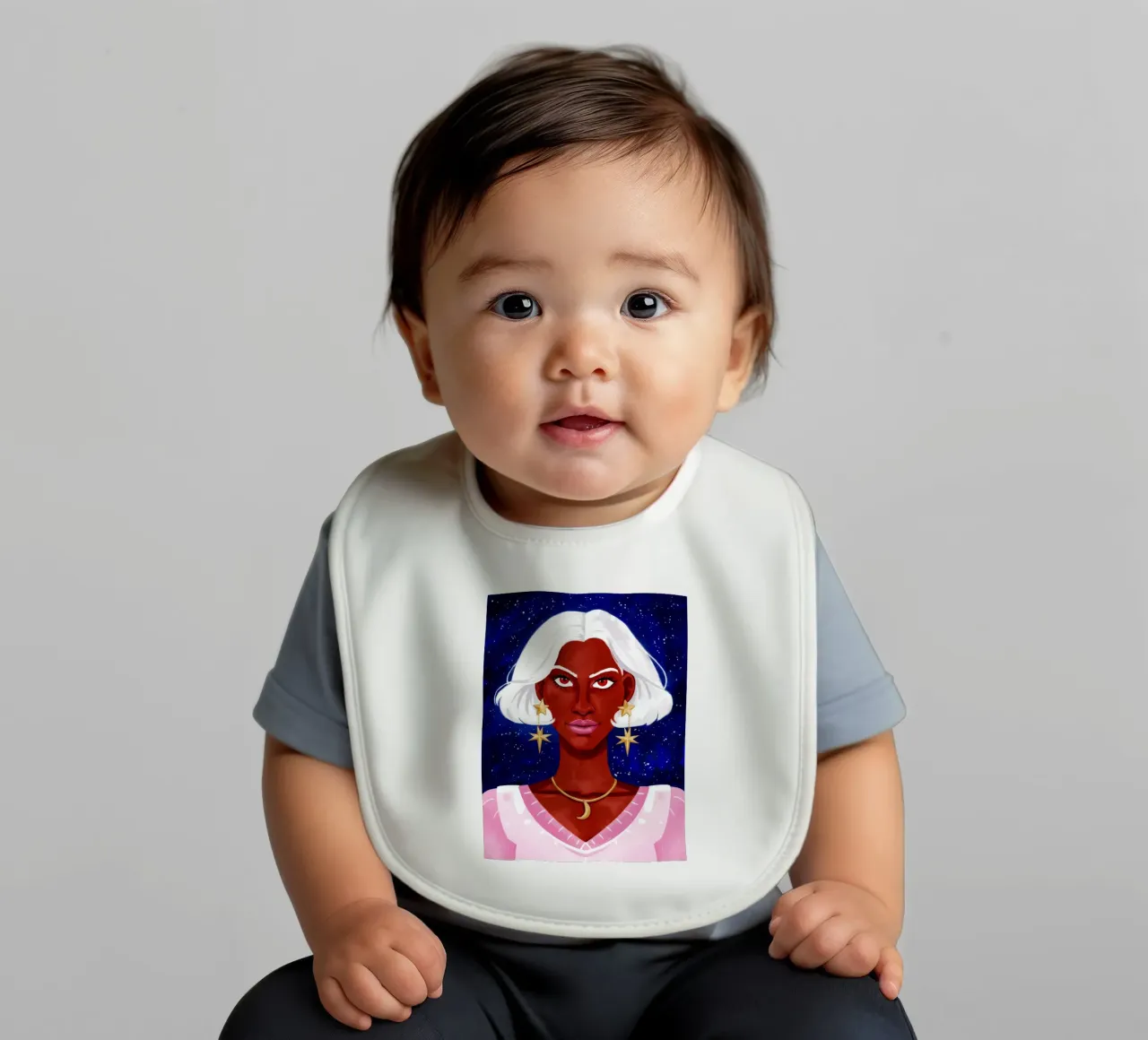 Bellezza Celeste bavaglino da Ivory Frame