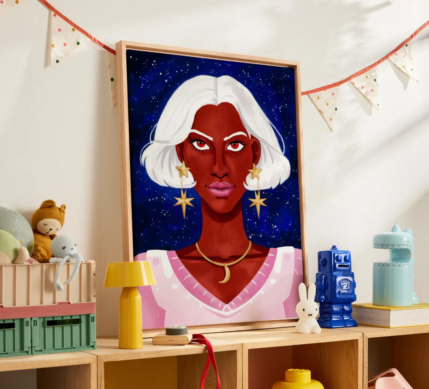 Bellezza Celeste tela da Ivory Frame