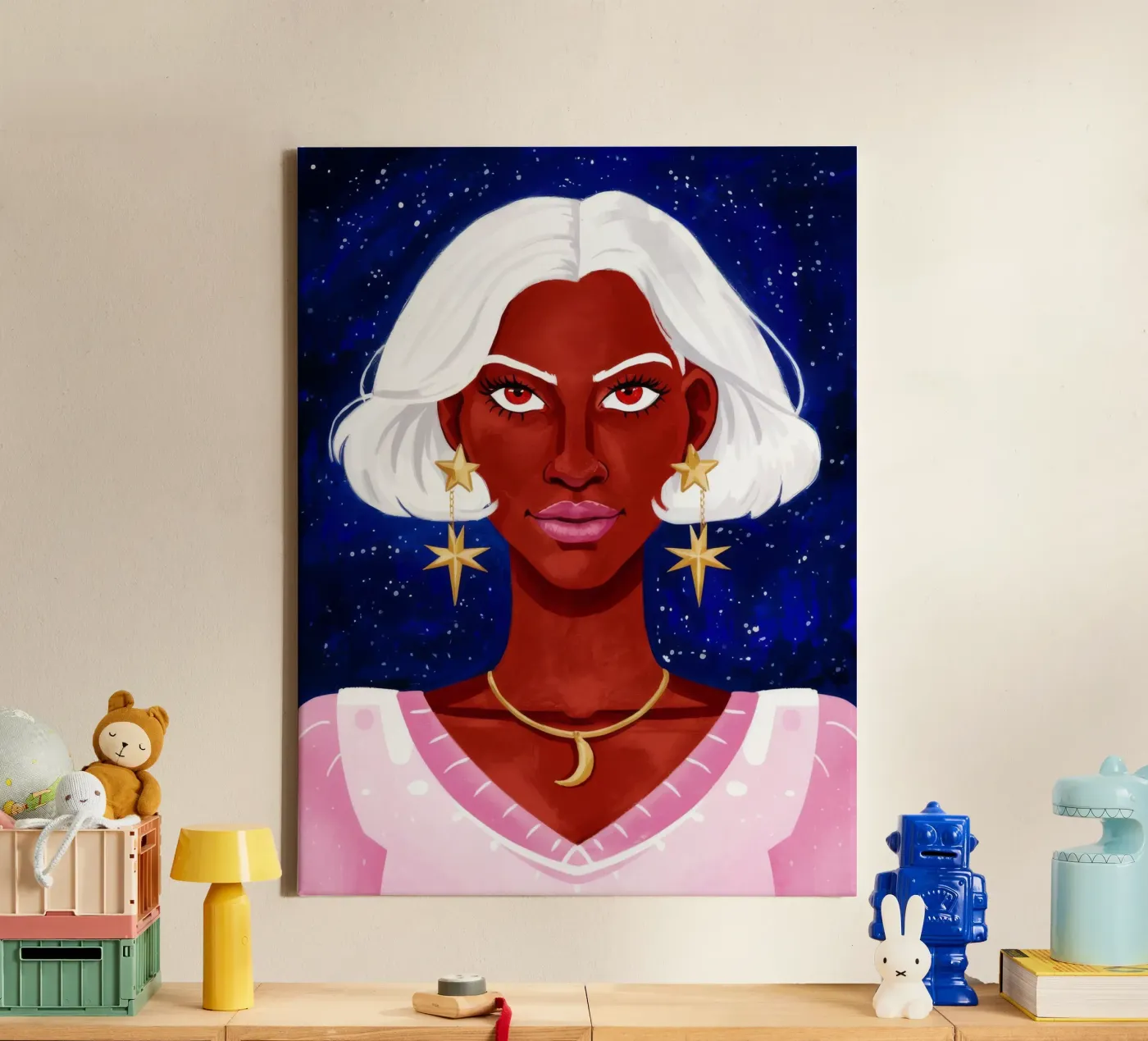 Bellezza Celeste tela da Ivory Frame